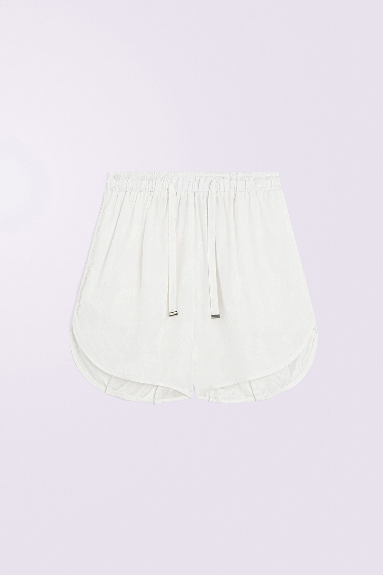 Kissing Angels Jacquard Shorts White