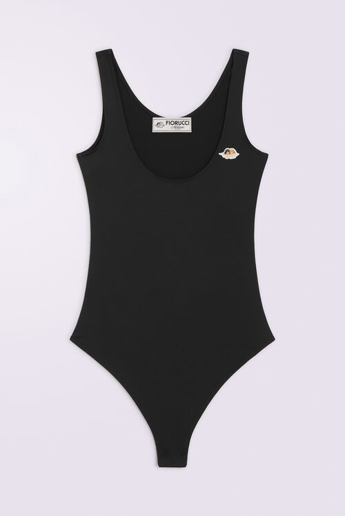 Angels Patch Bodysuit Black