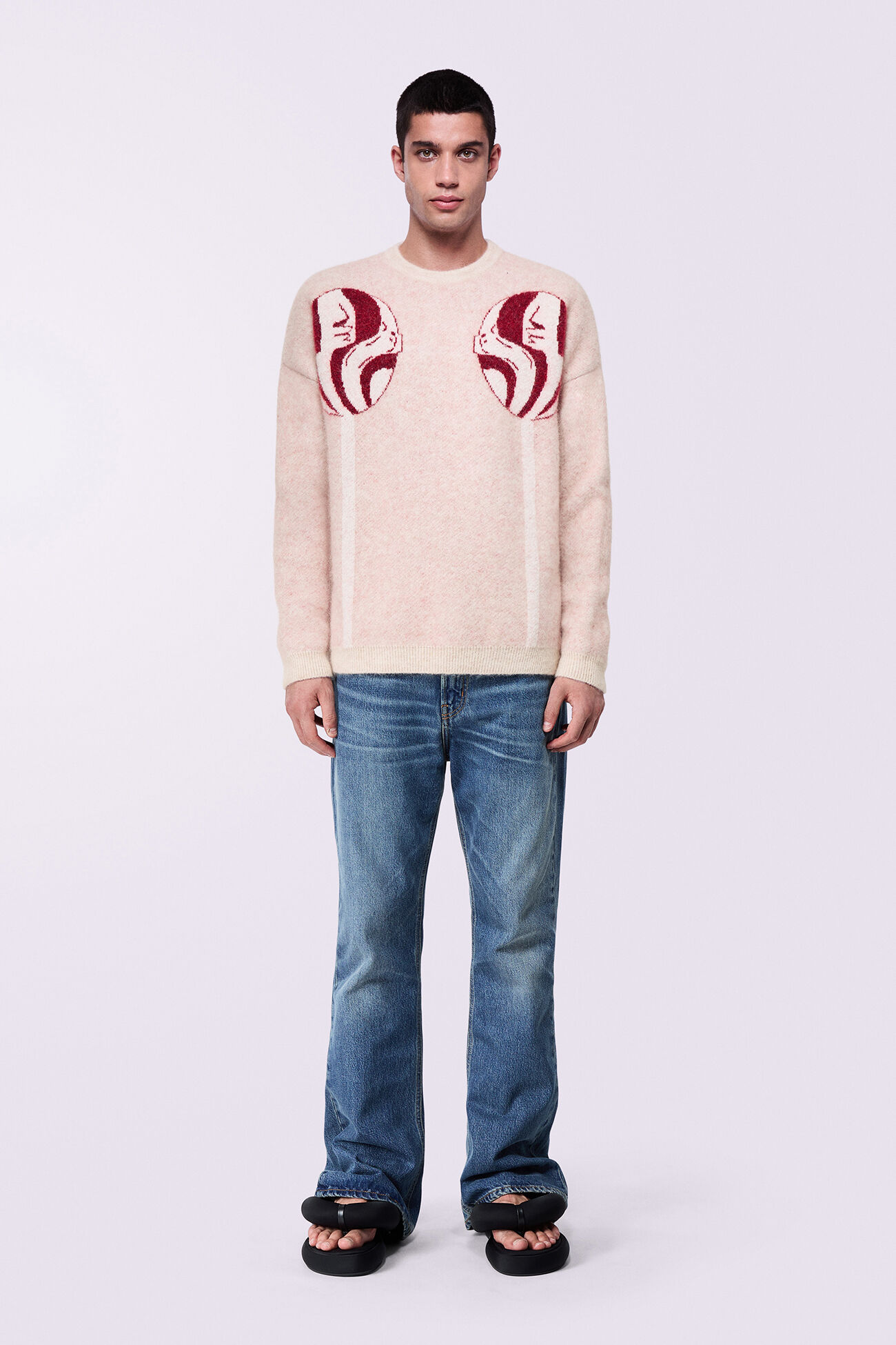 Unisex Lollipop Knit Jumper Cream
