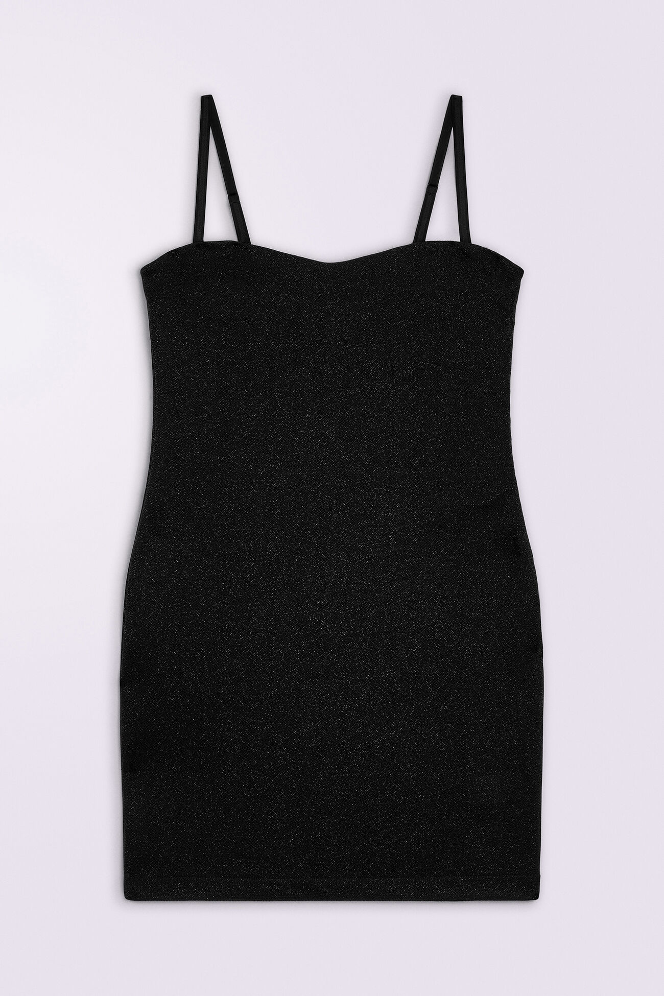 Glitter Mini Dress Black