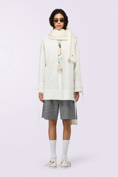 Gingham Bermuda Shorts Black