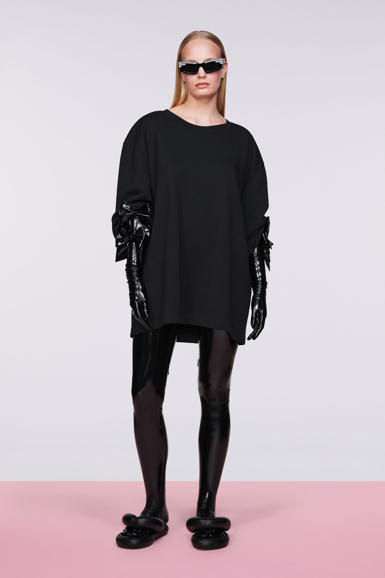 Unisex Angels Oversized Sweatshirt Black