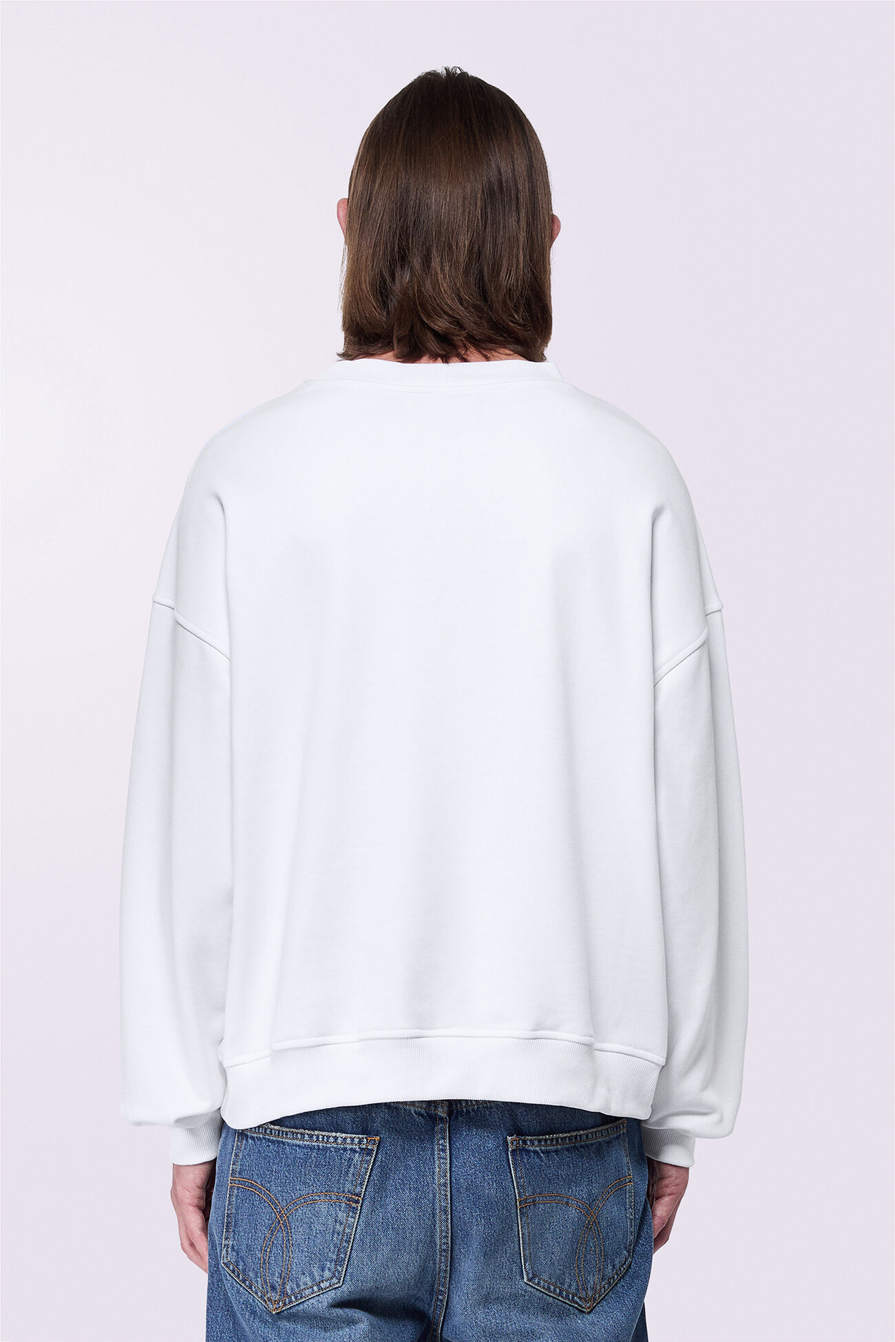 Unisex Angels Embroidered Sweatshirt White