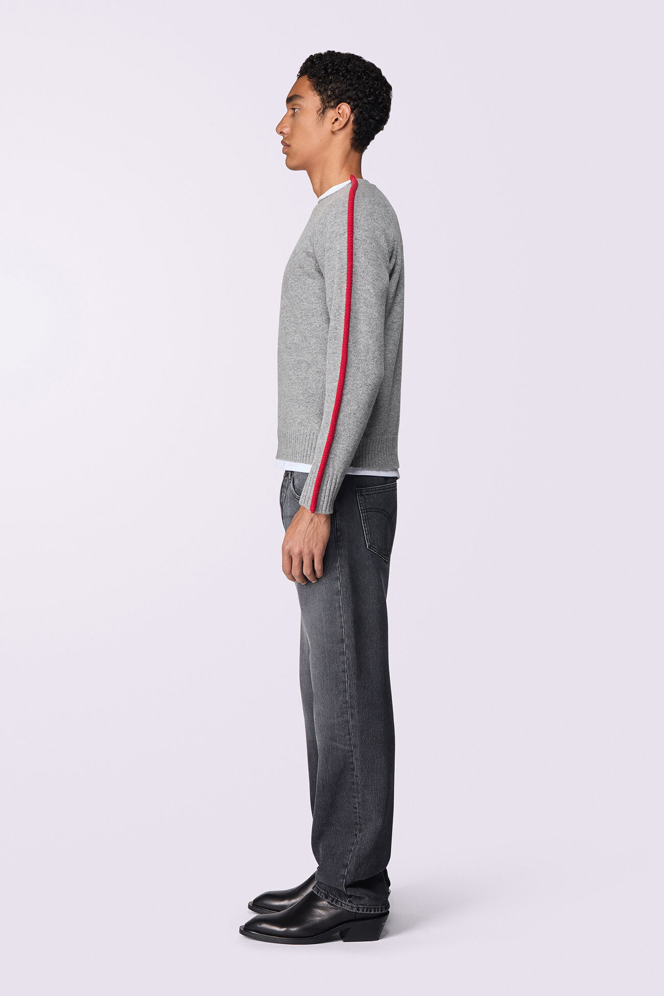 Unisex Puff Knit Jumper Grey