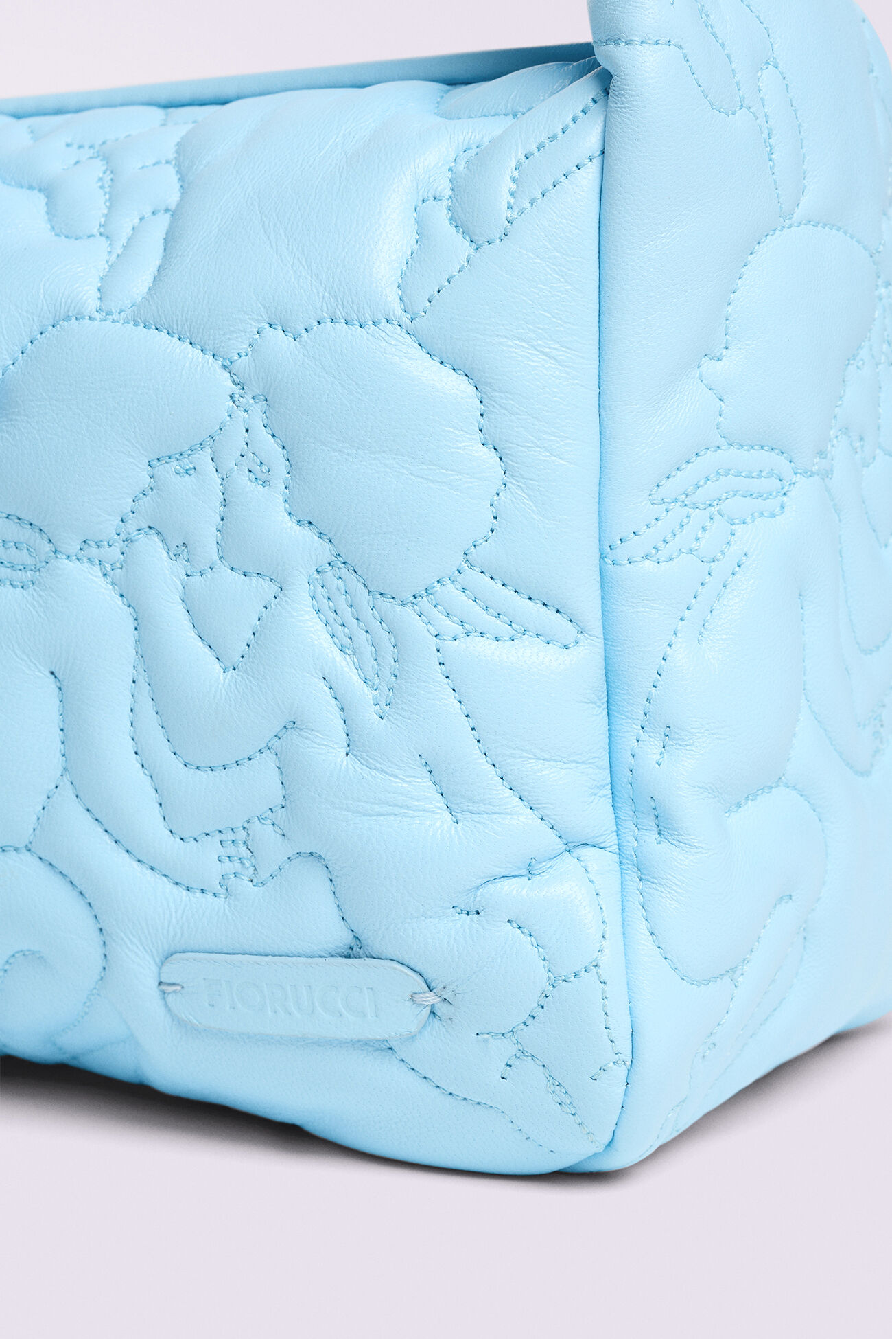 Kissing Angels Quilted Mini Bag Blue