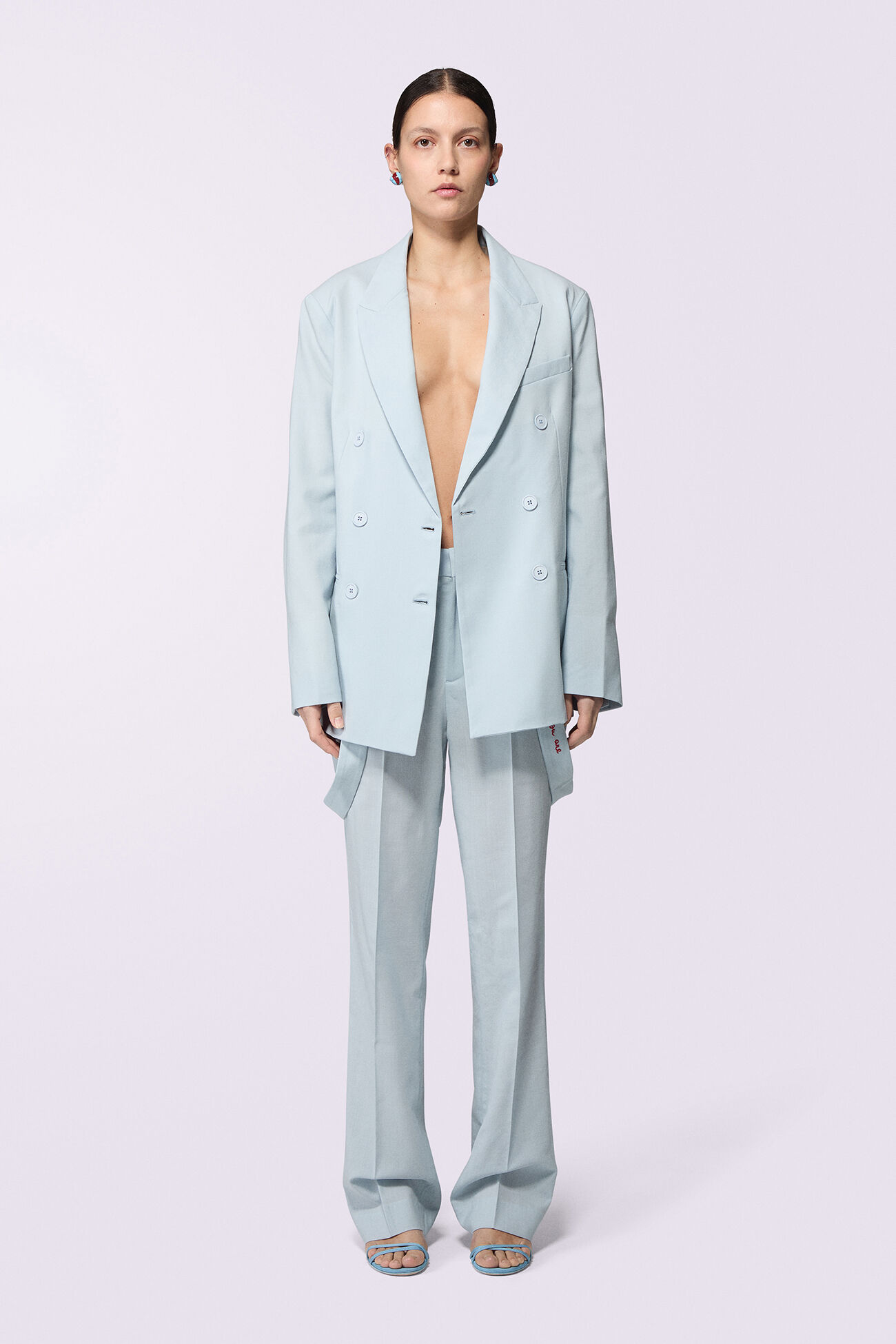 Double Breasted Blazer Blue