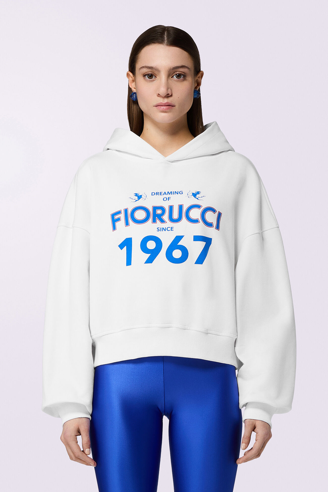 Dreaming 1967 Crop Hoodie White
