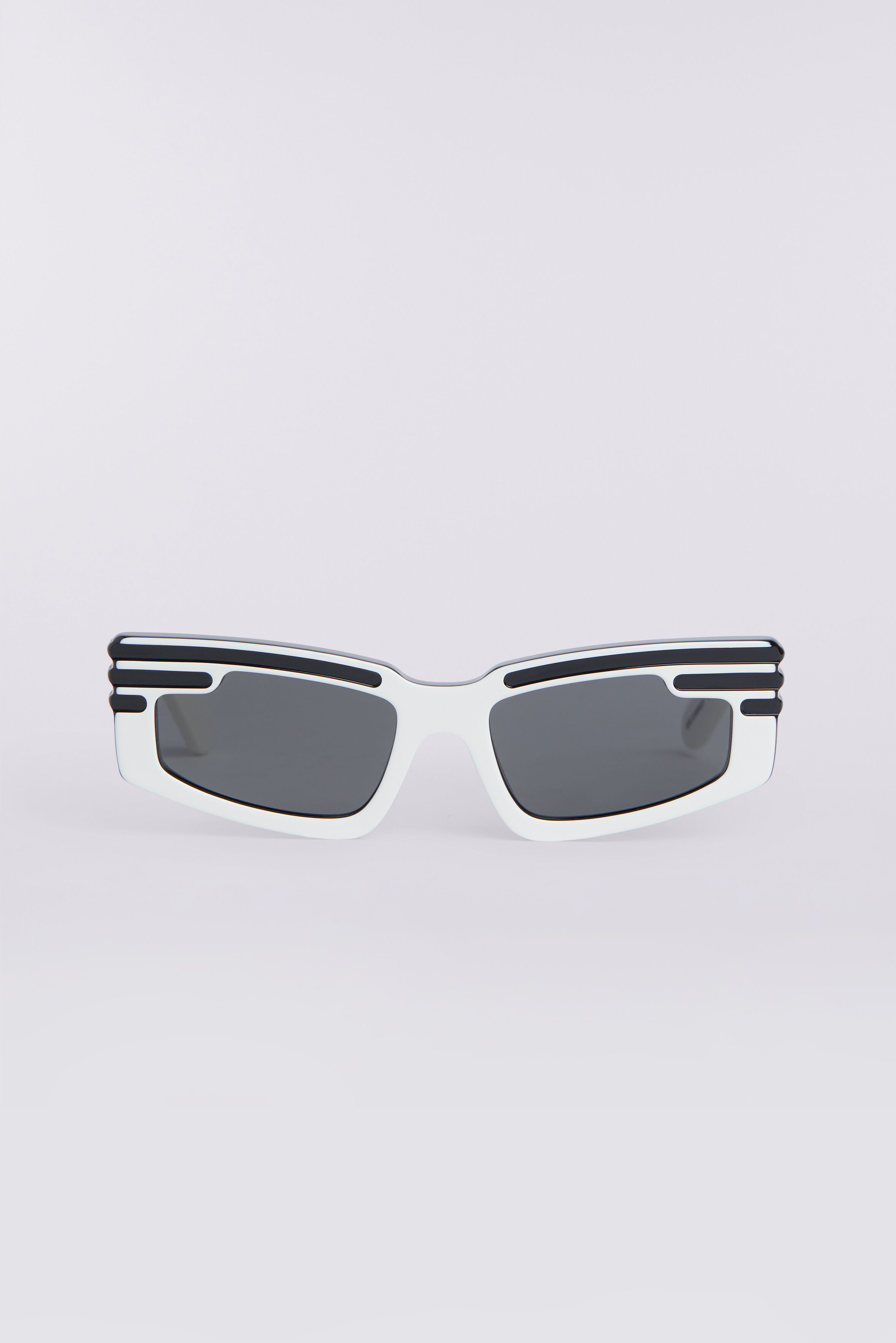 Rectangular Wing Sunglasses White