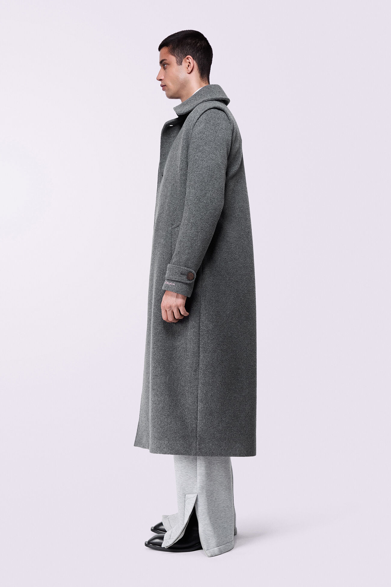 Unisex Popsicle Loden Coat Grey