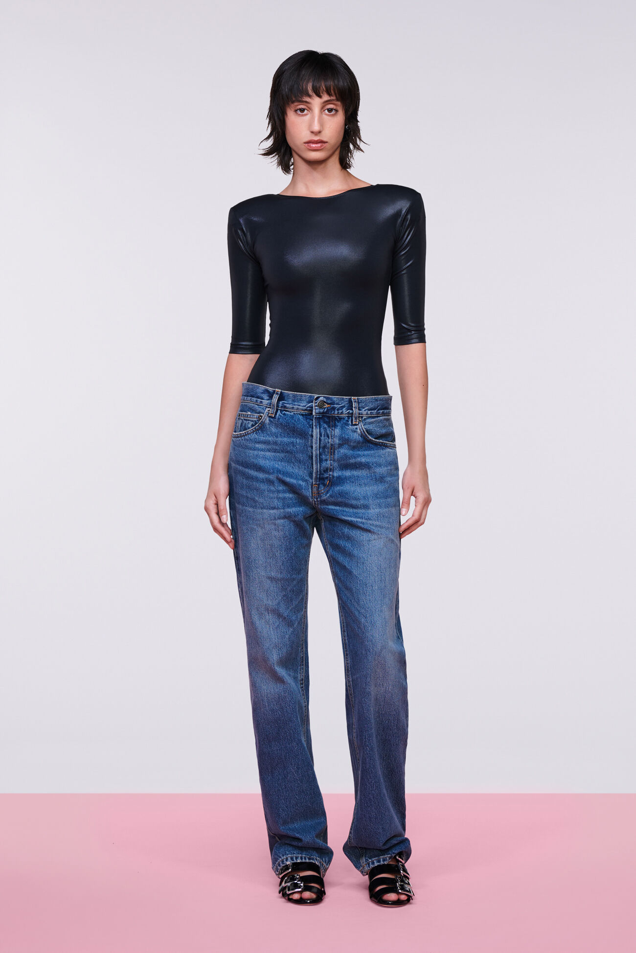 Padded Bodysuit Black