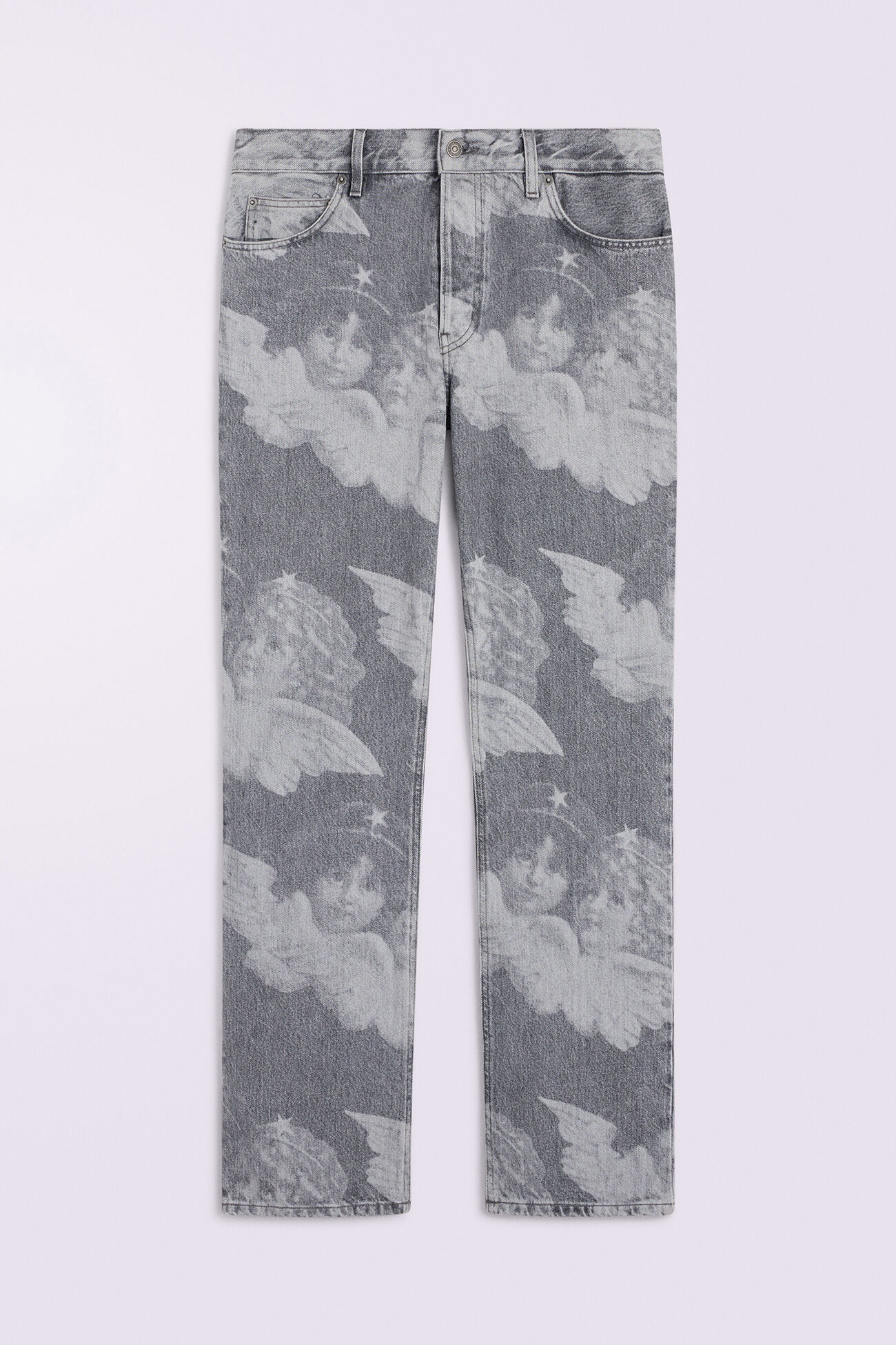 Unisex Angels Straight Fit Jeans Black