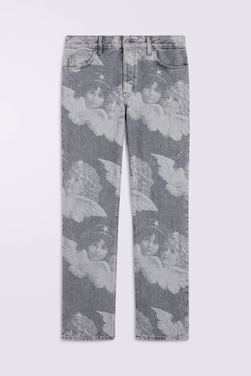 Unisex Angels Straight Fit Jeans Black