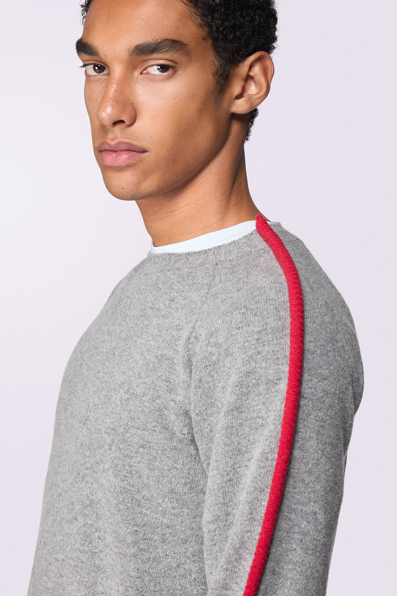 Unisex Puff Knit Jumper Grey