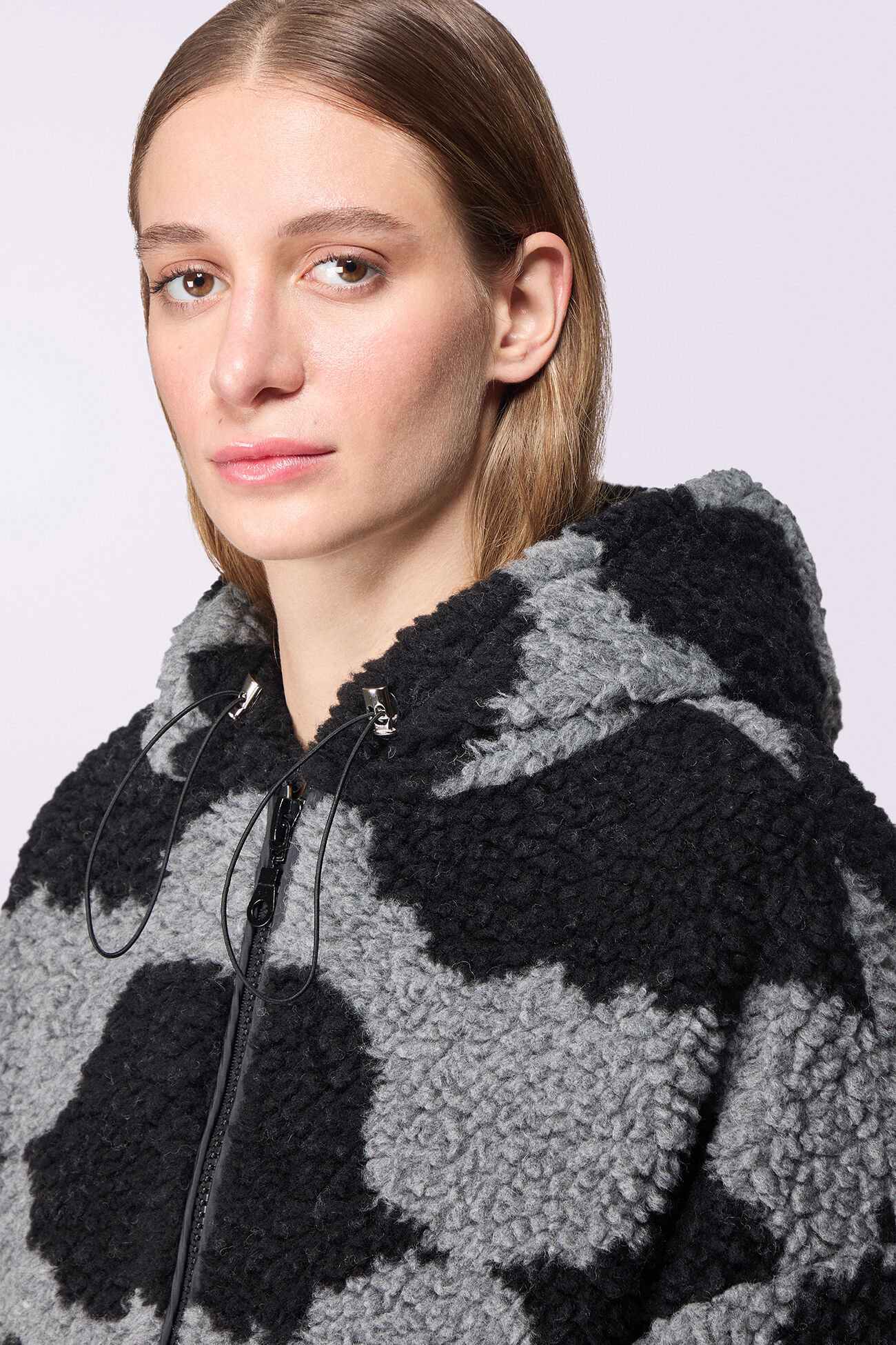 Unisex Angels Sherpa Jacket Black
