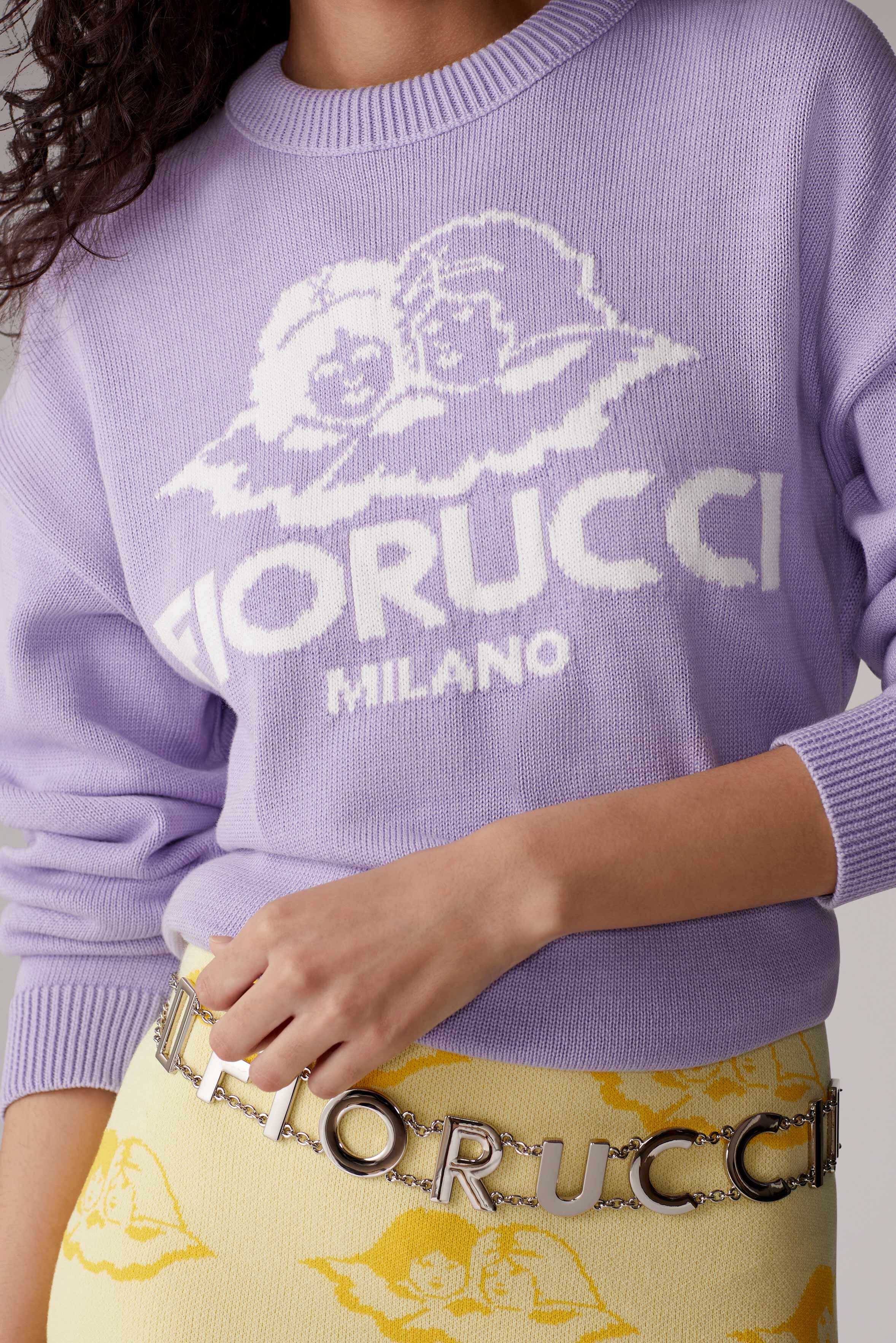 Unisex Milano Angels Knit Jumper Purple