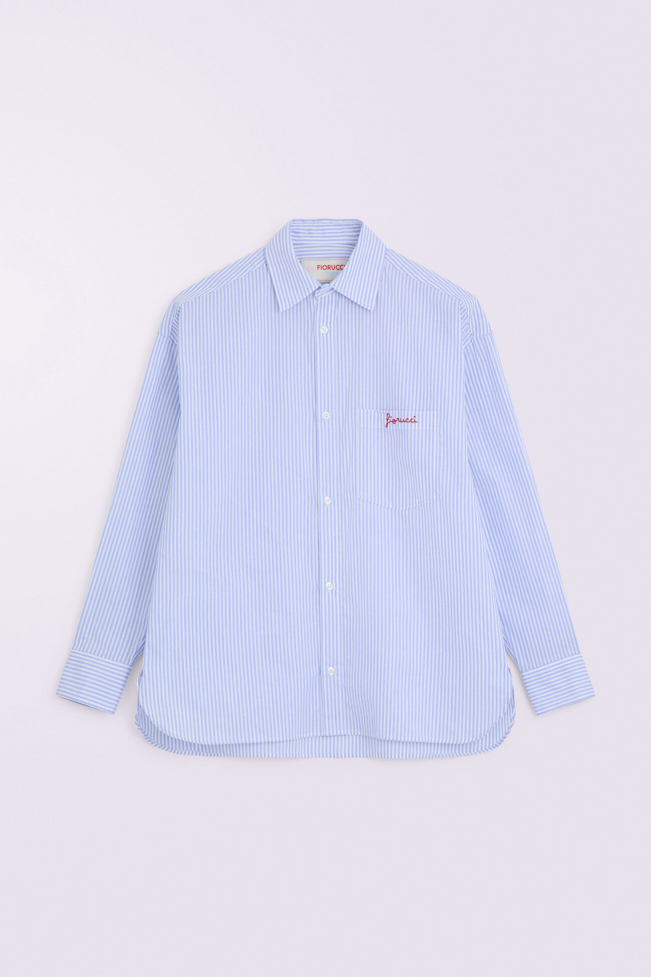 Logo Stripe Shirt Blue