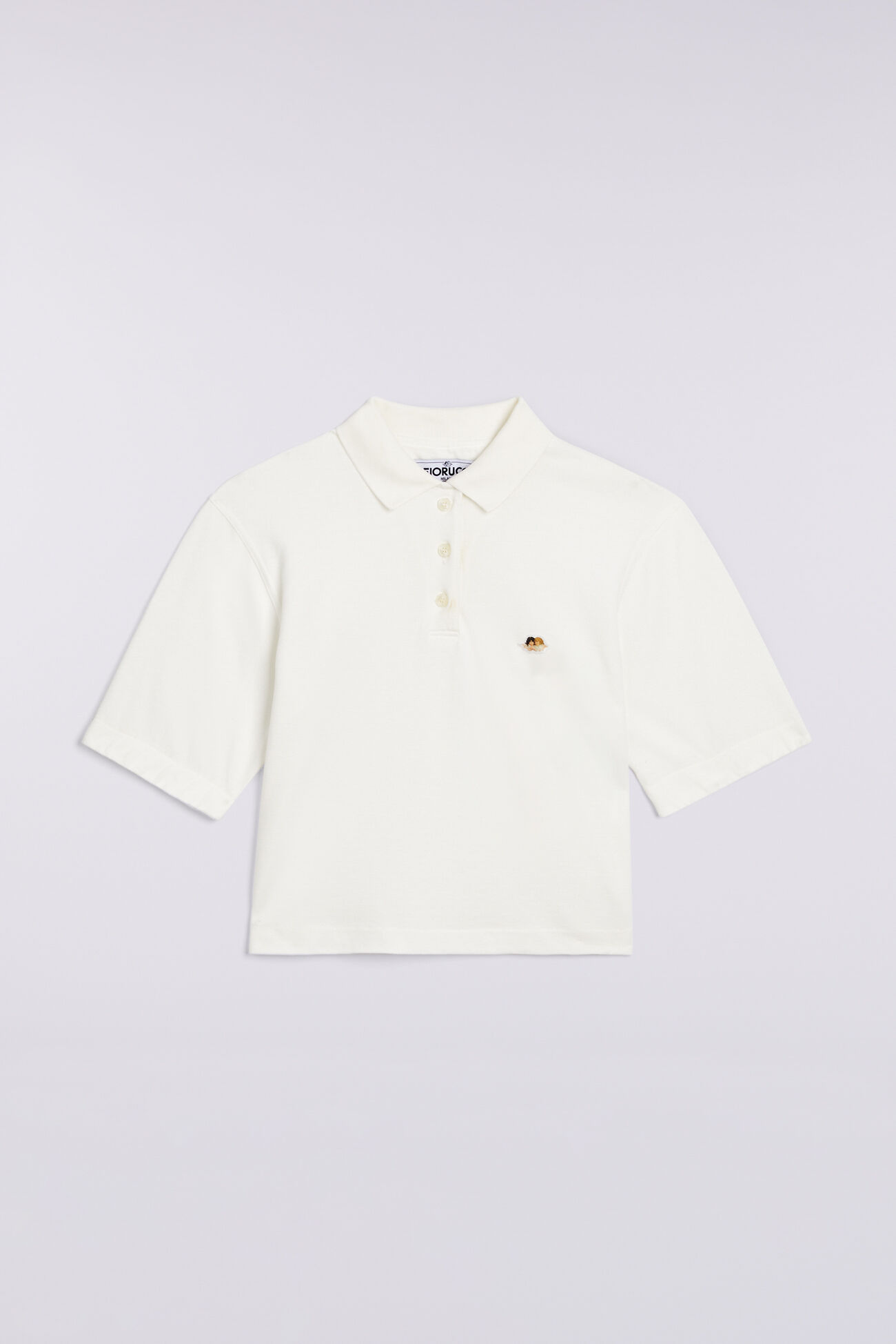 Angels Patch Polo T-Shirt White