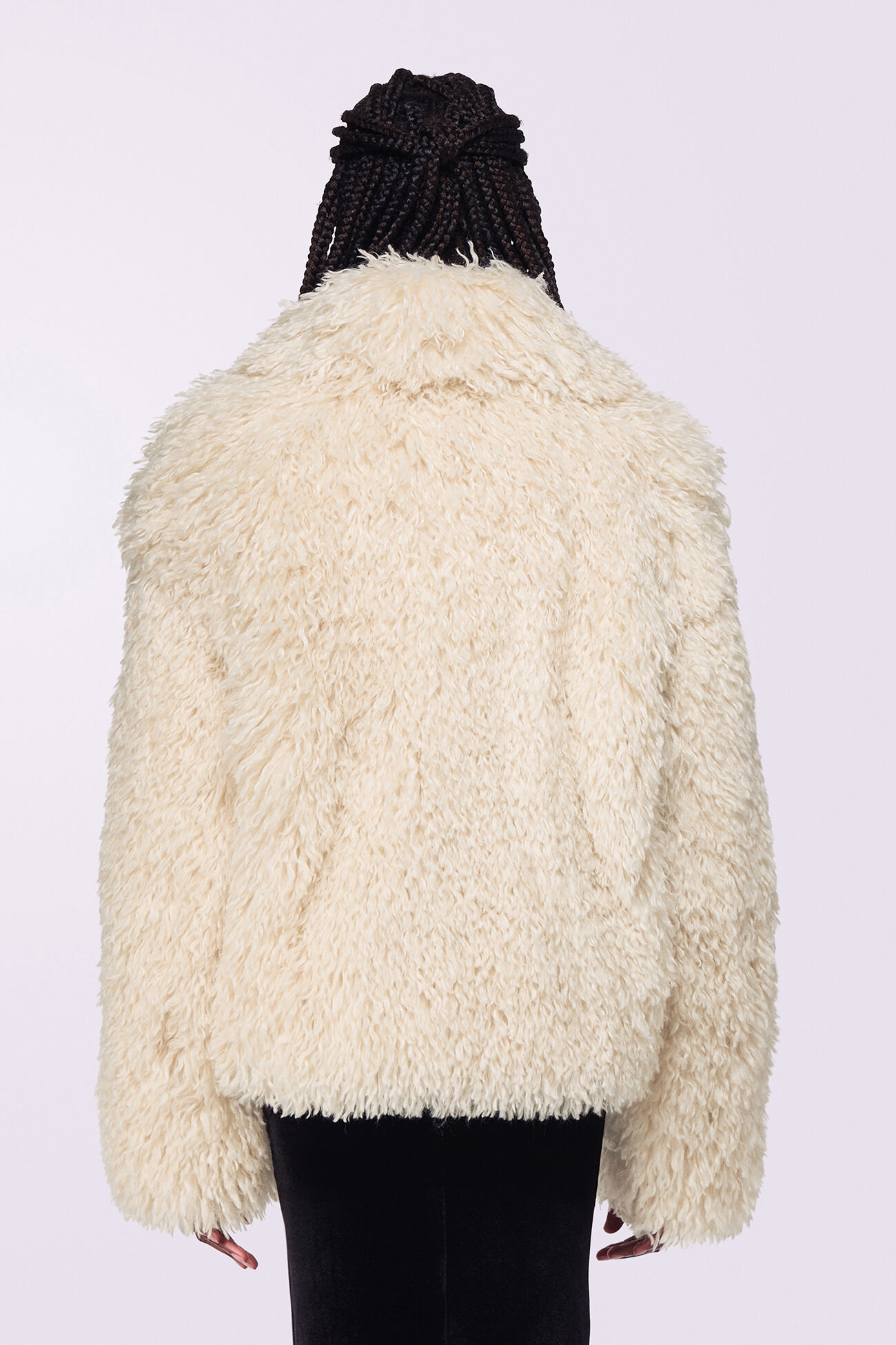 Unisex Faux Fur Jacket Cream