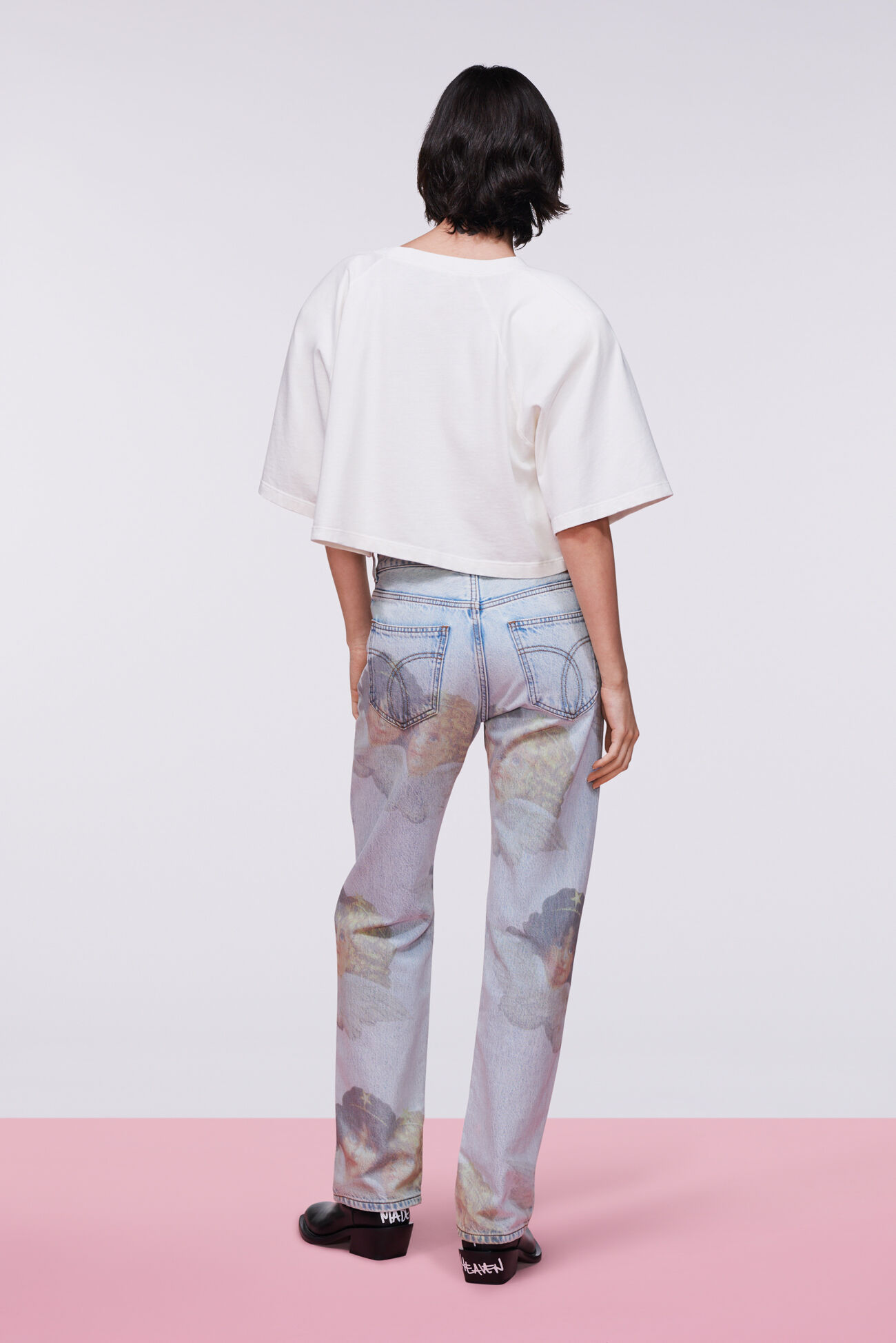 Angels Straight Fit Jeans Bleach Blue