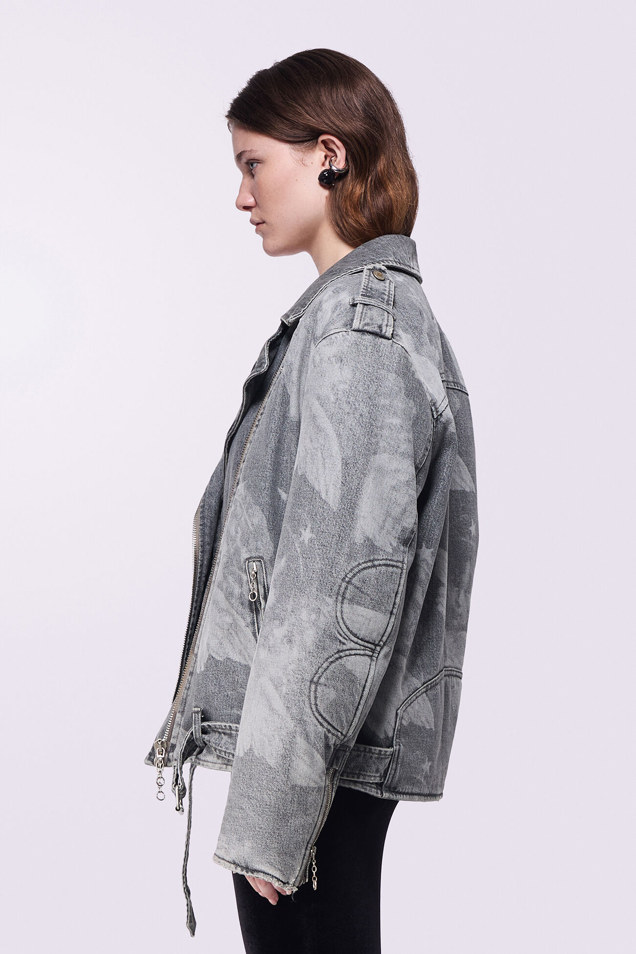 Unisex Angels Denim Jacket Black