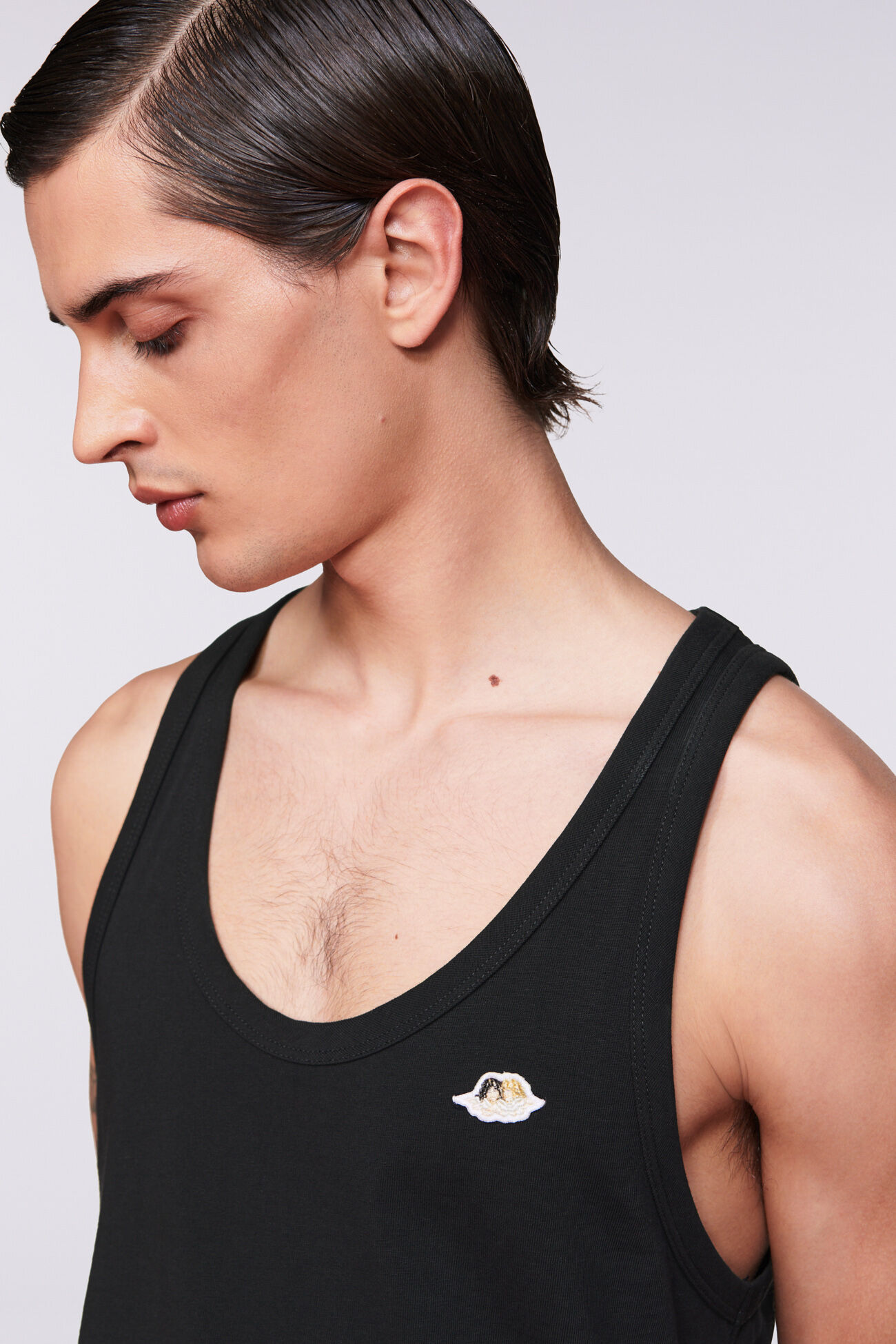 Angels Patch Tank Top Black
