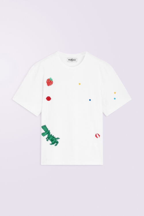 Unisex Dinosaur T-Shirt White