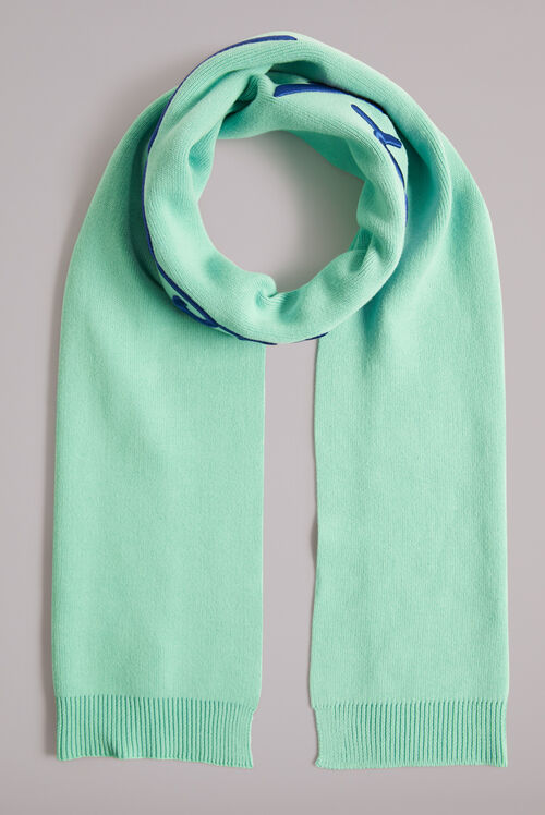 Squiggle Logo Scarf Green