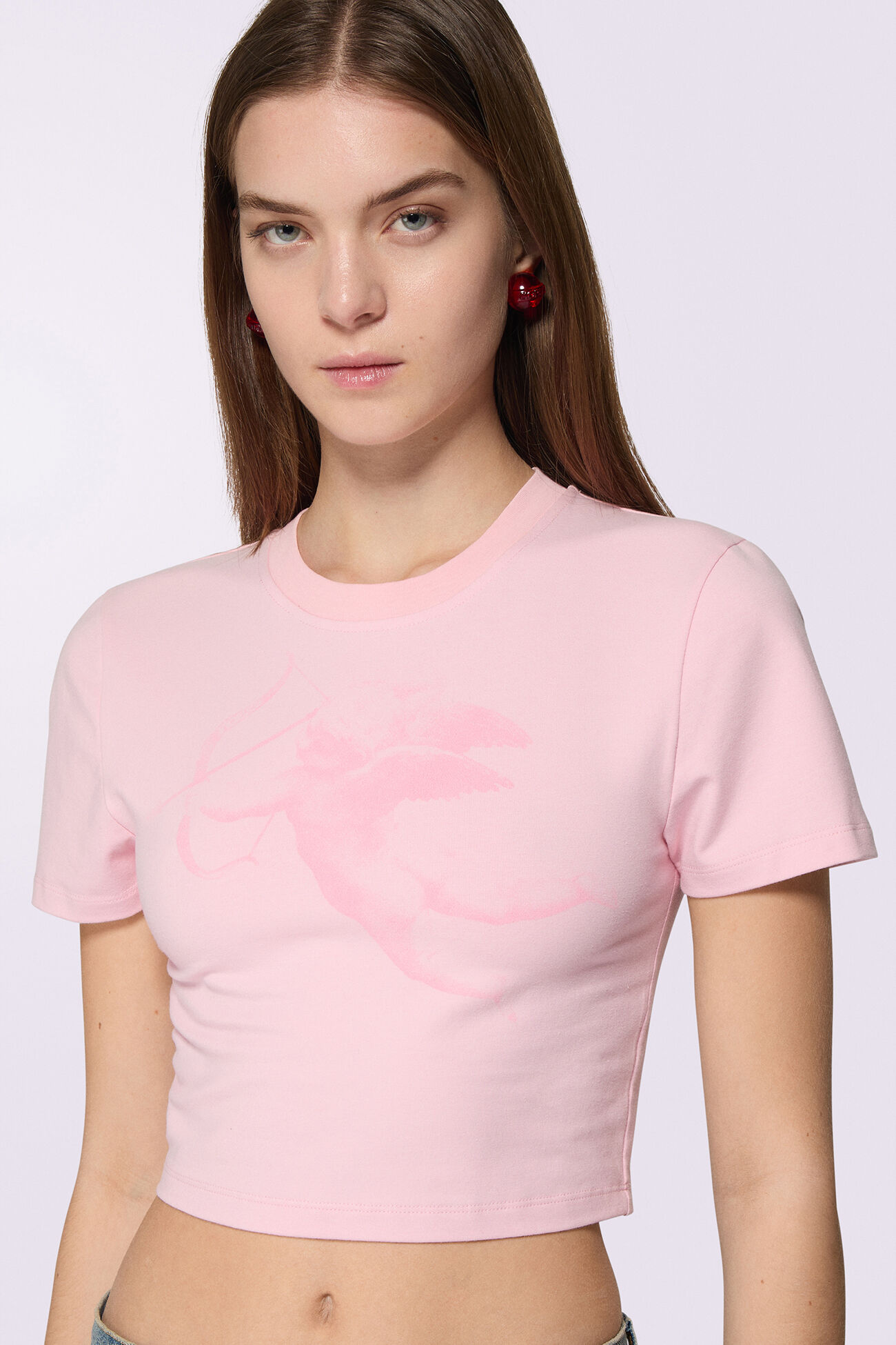Cupid Graphic Baby T-Shirt Pink
