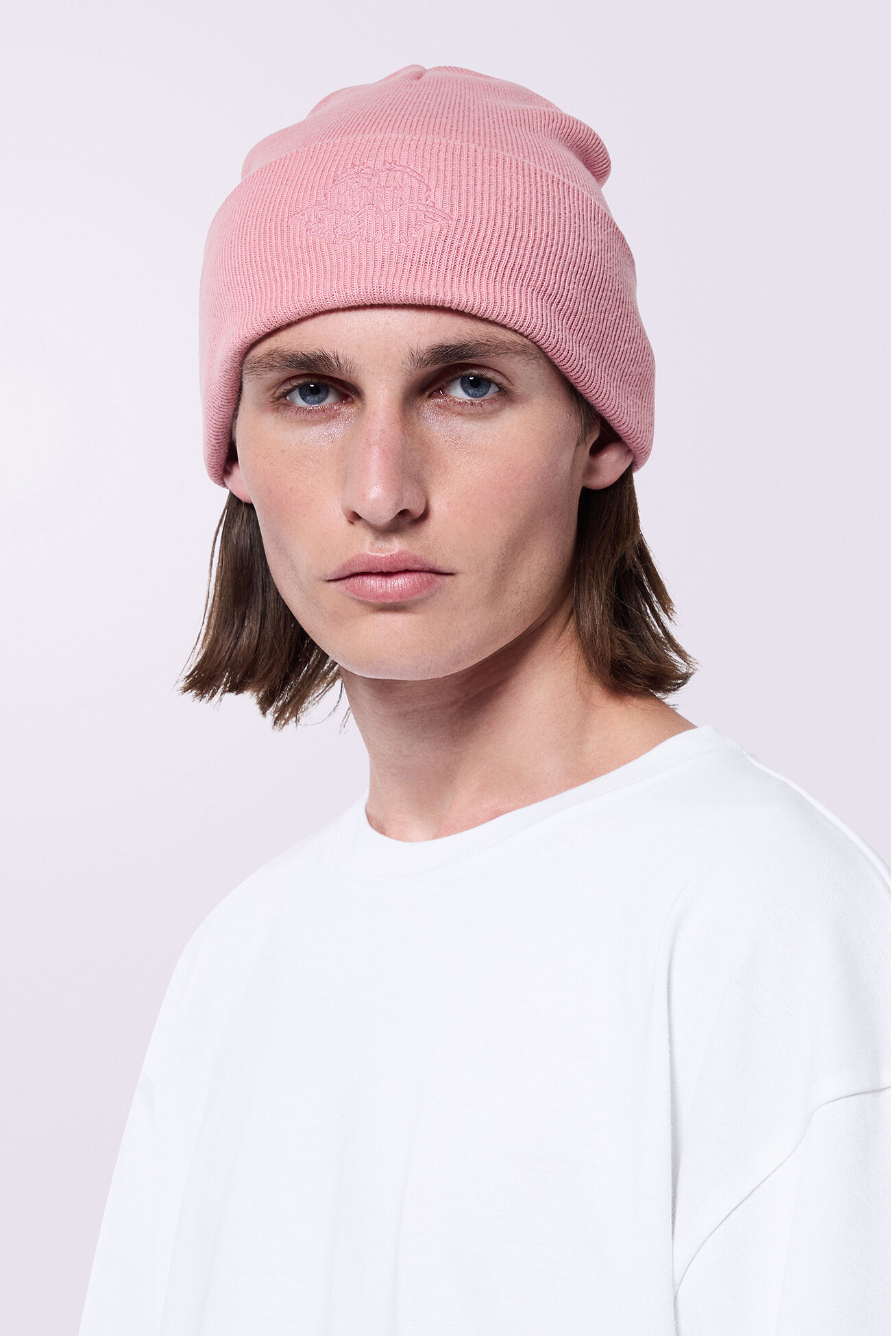 Angels Embroidered Beanie Pink