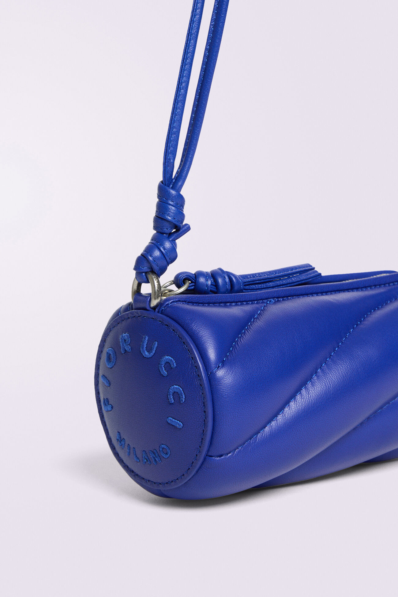 Mella Leather Micro Bag Blue