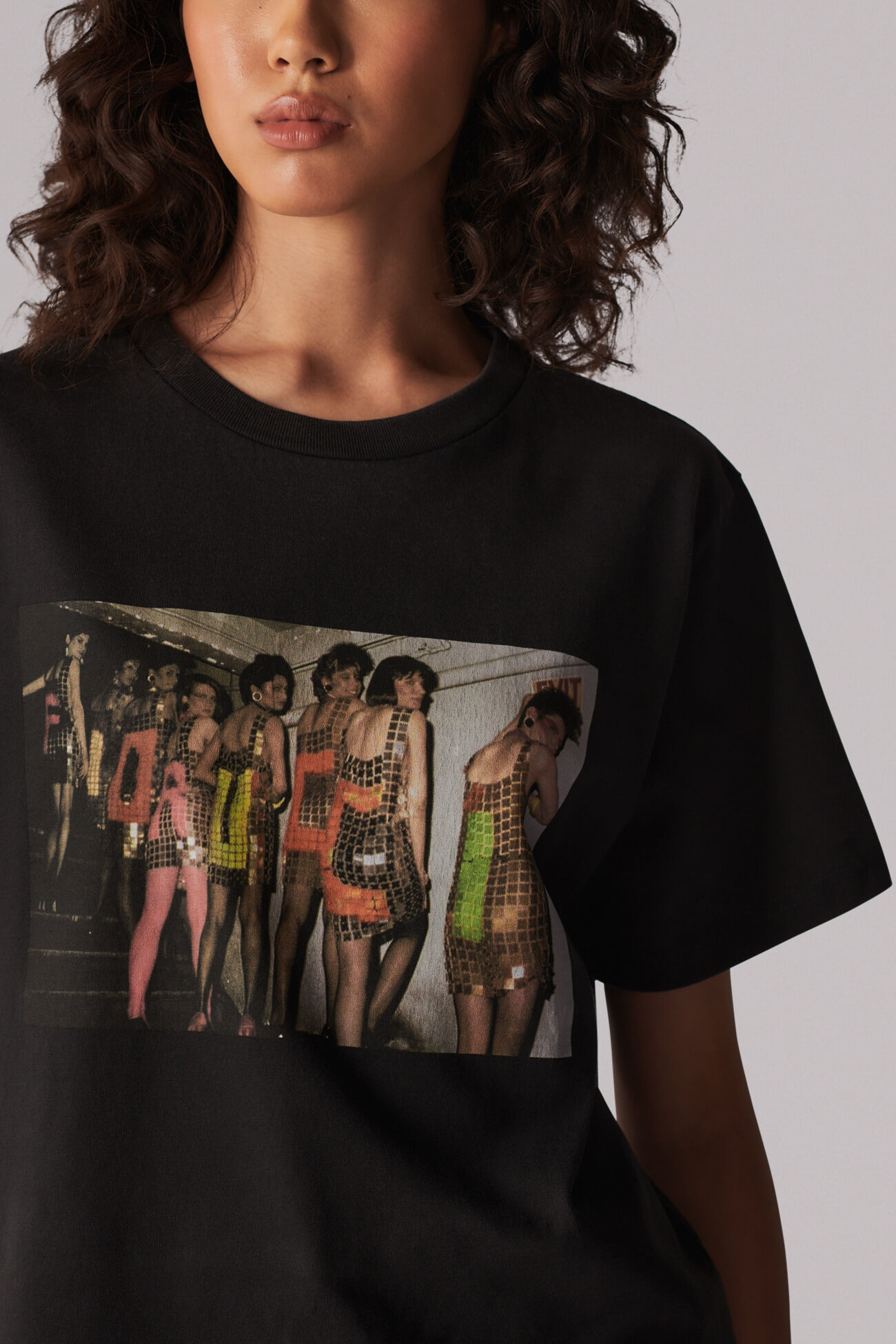 Logo Girls Graphic T-Shirt Black