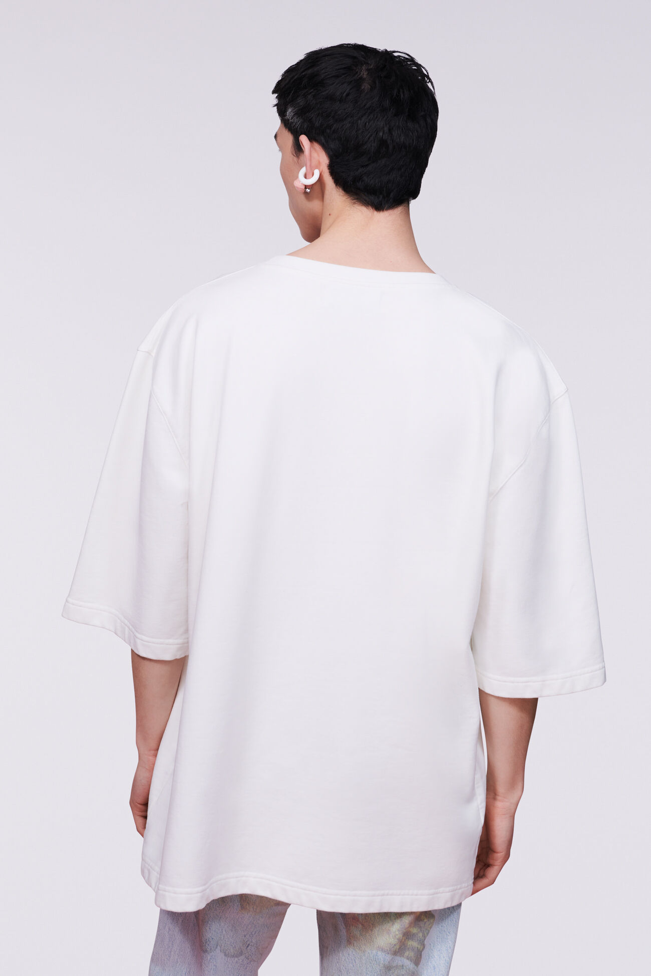 Unisex Angels Oversized Sweatshirt White