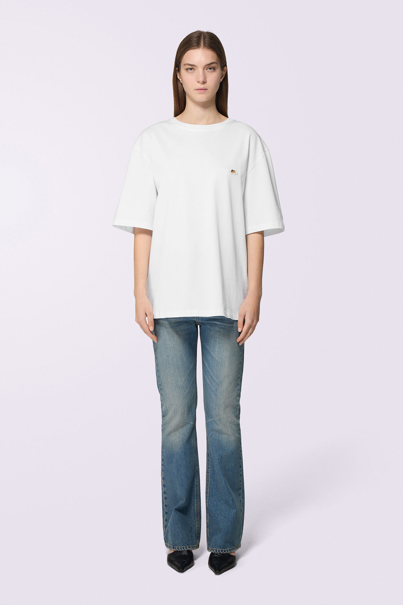 Unisex Angels Patch T-Shirt White