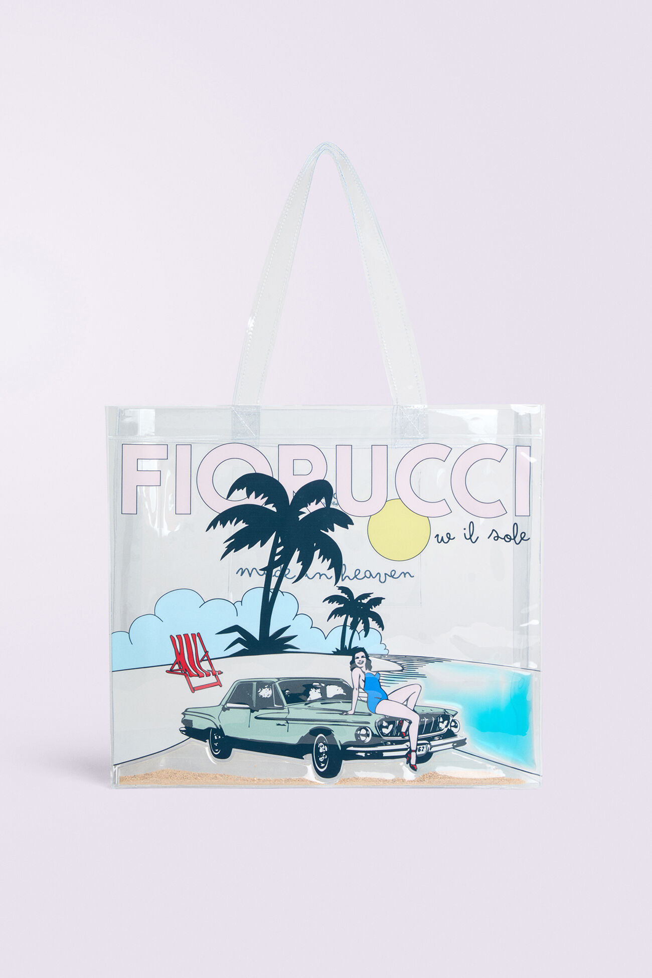 Logo Beach Tote Bag Multi