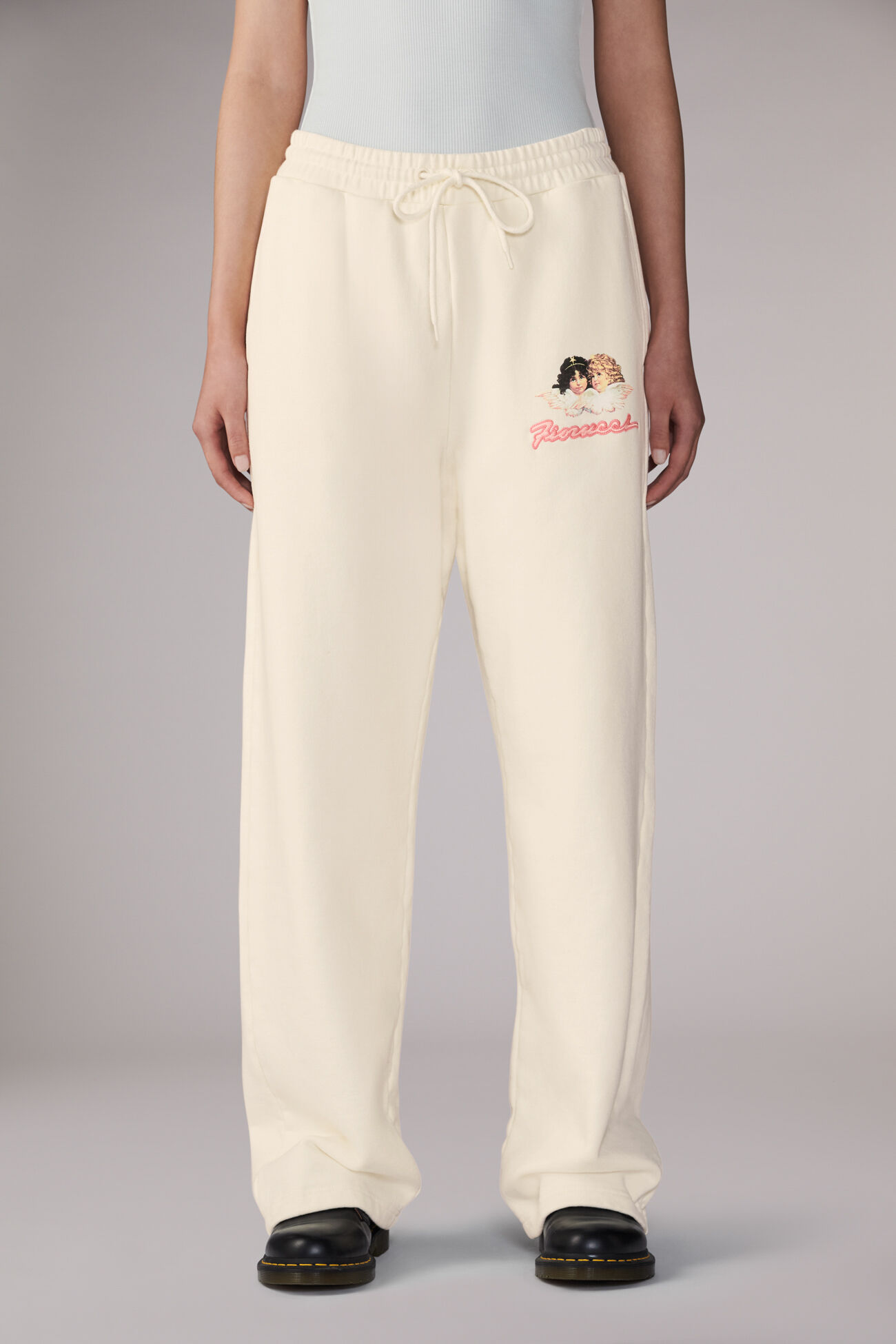 Angels Squiggle Logo Joggers Cream