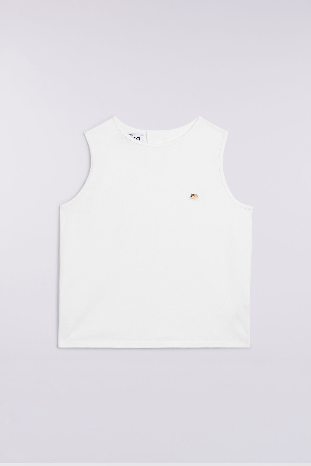 Angels Patch Tank Top White