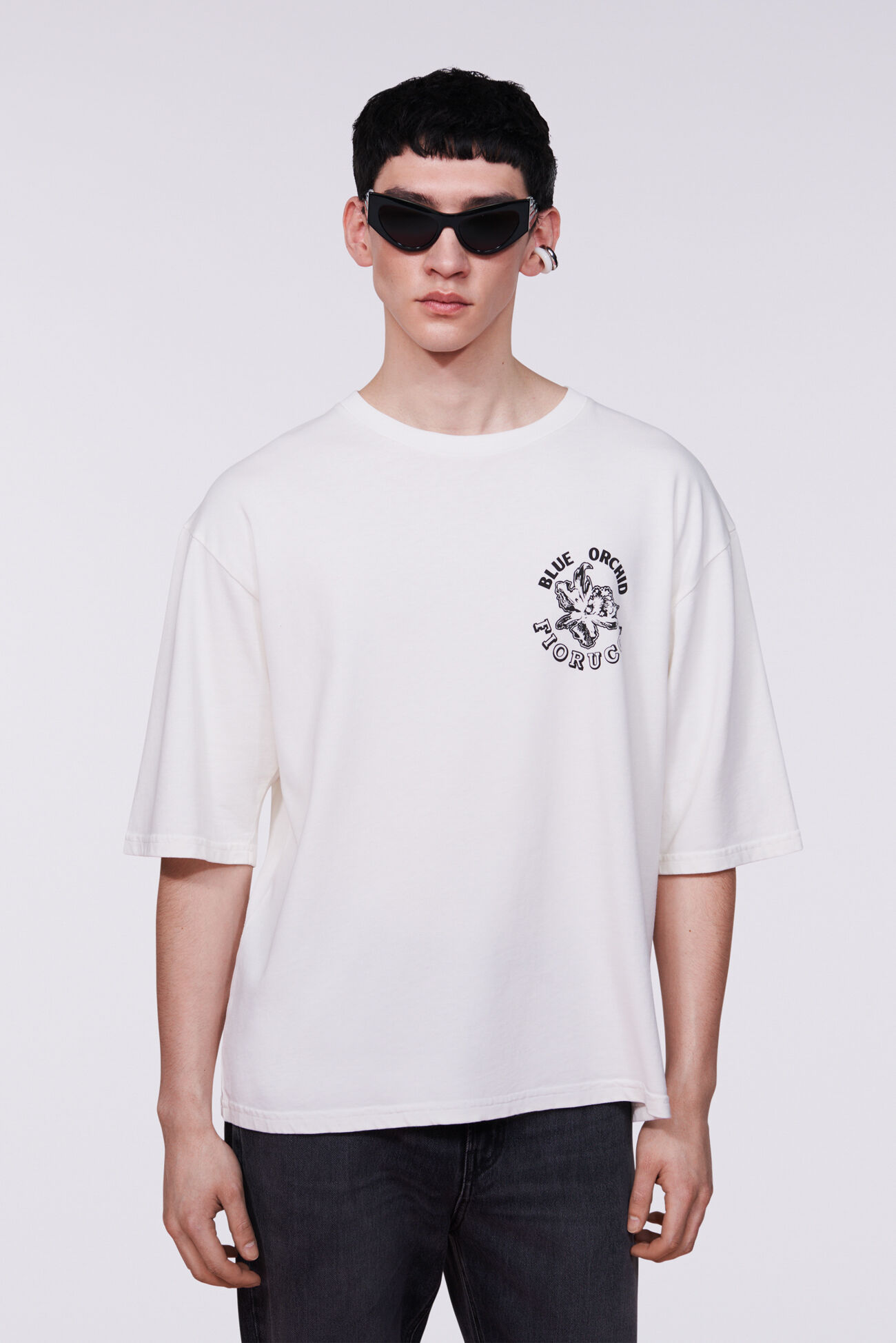 Orchid Graphic T-Shirt White