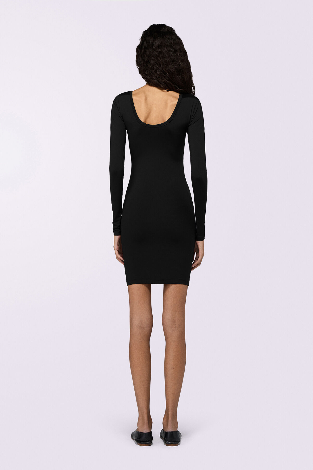 Angels Patch Mini Dress Black