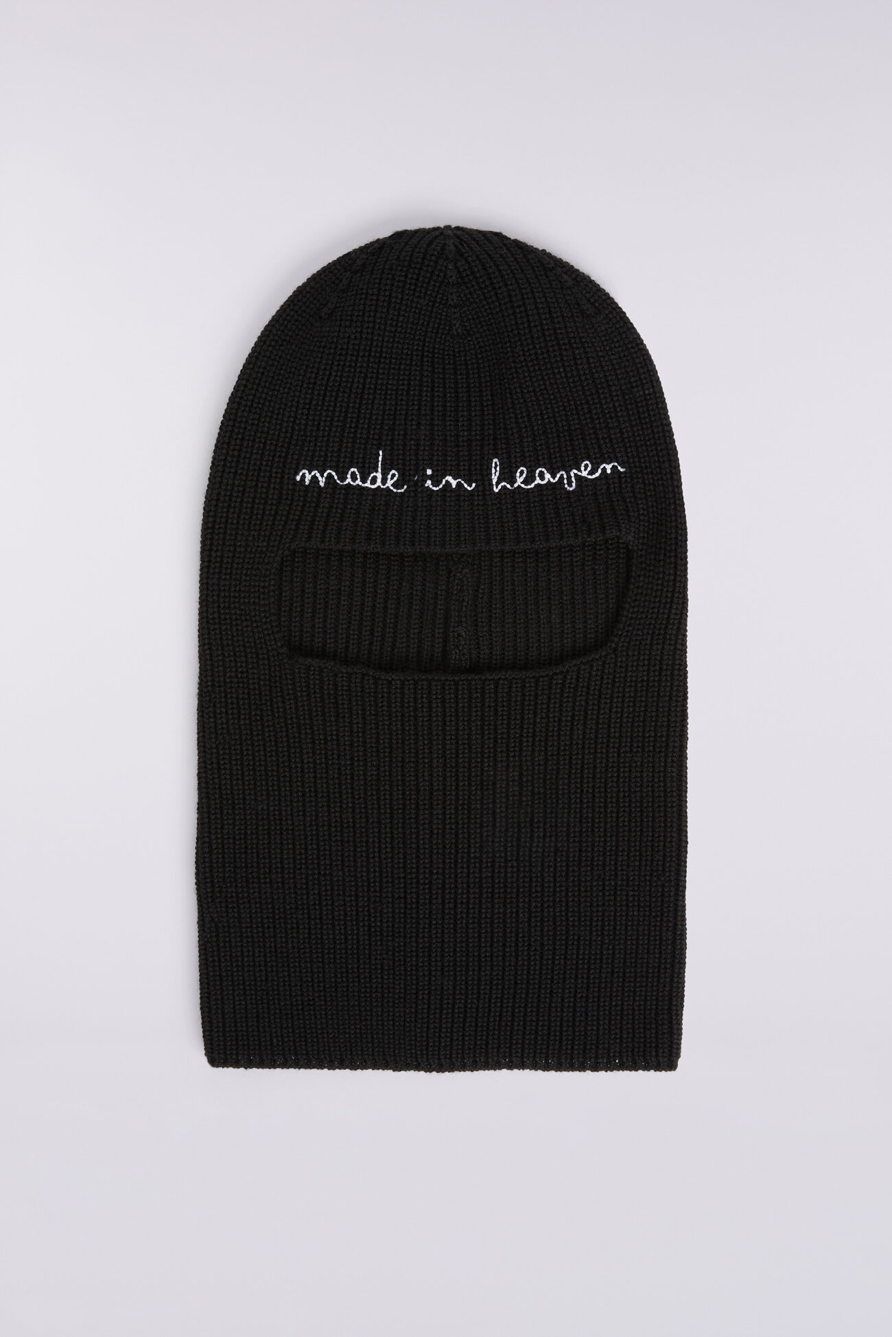 Embroidered Balaklava Black
