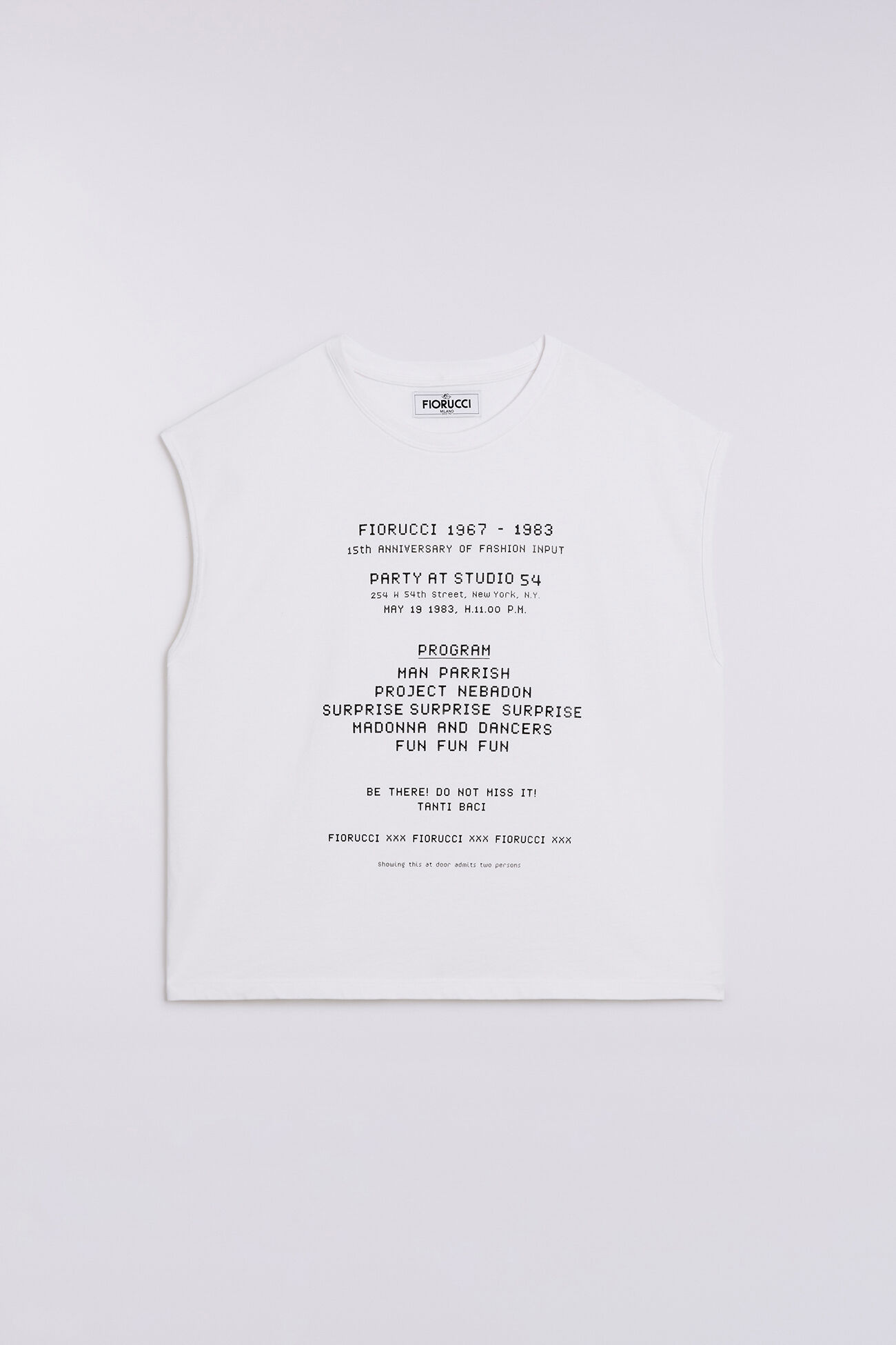 Invitation Graphic Tank Top White