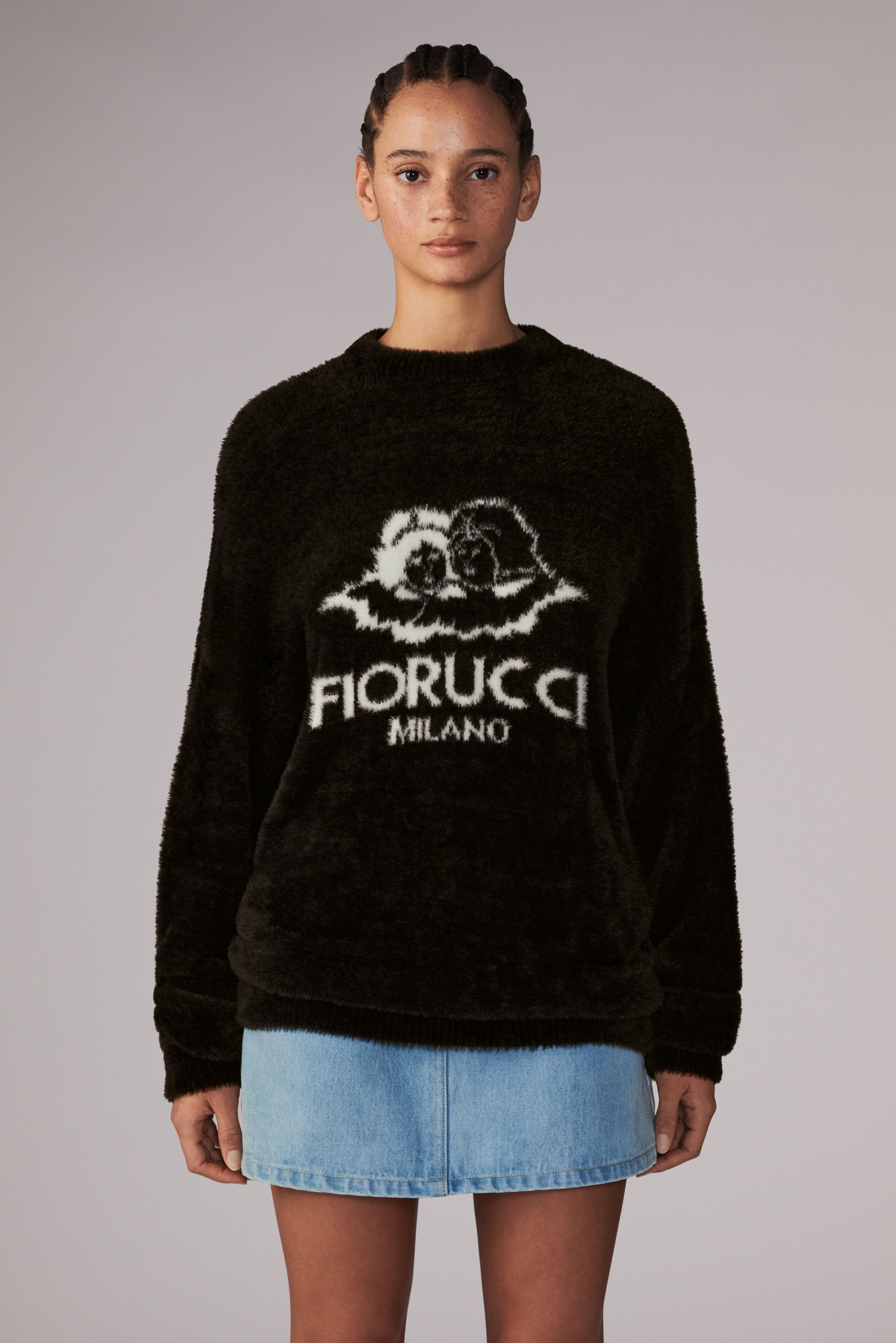 Unisex Milano Angels Knit Jumper Black