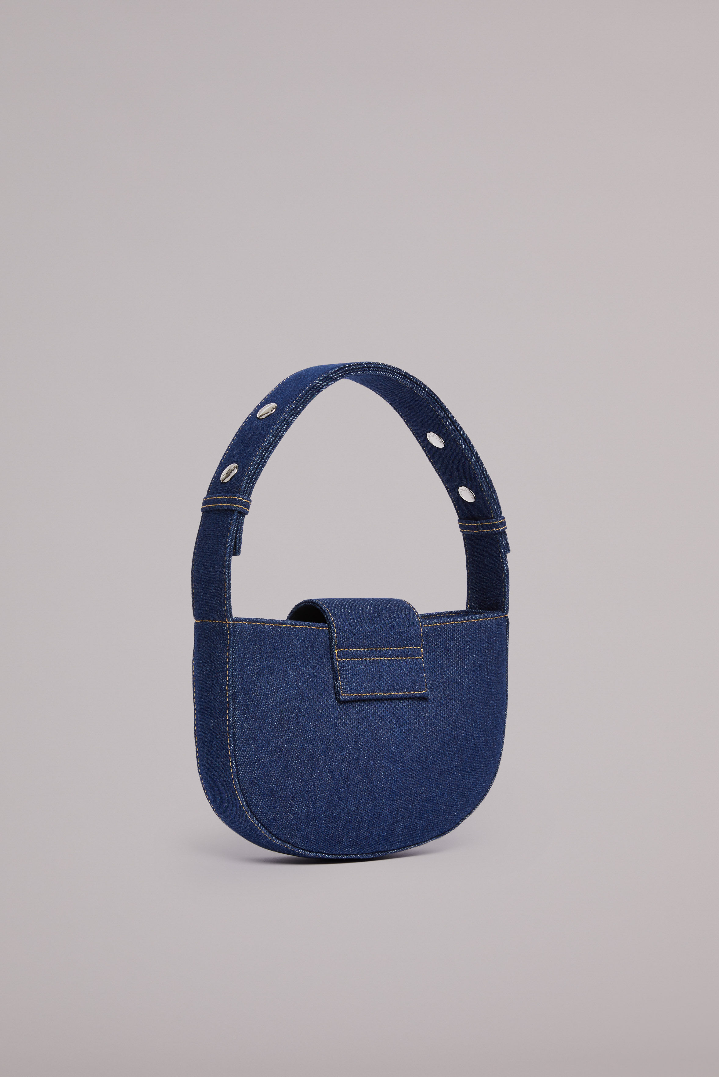 Angels Clasp Shoulder Bag Mid Wash