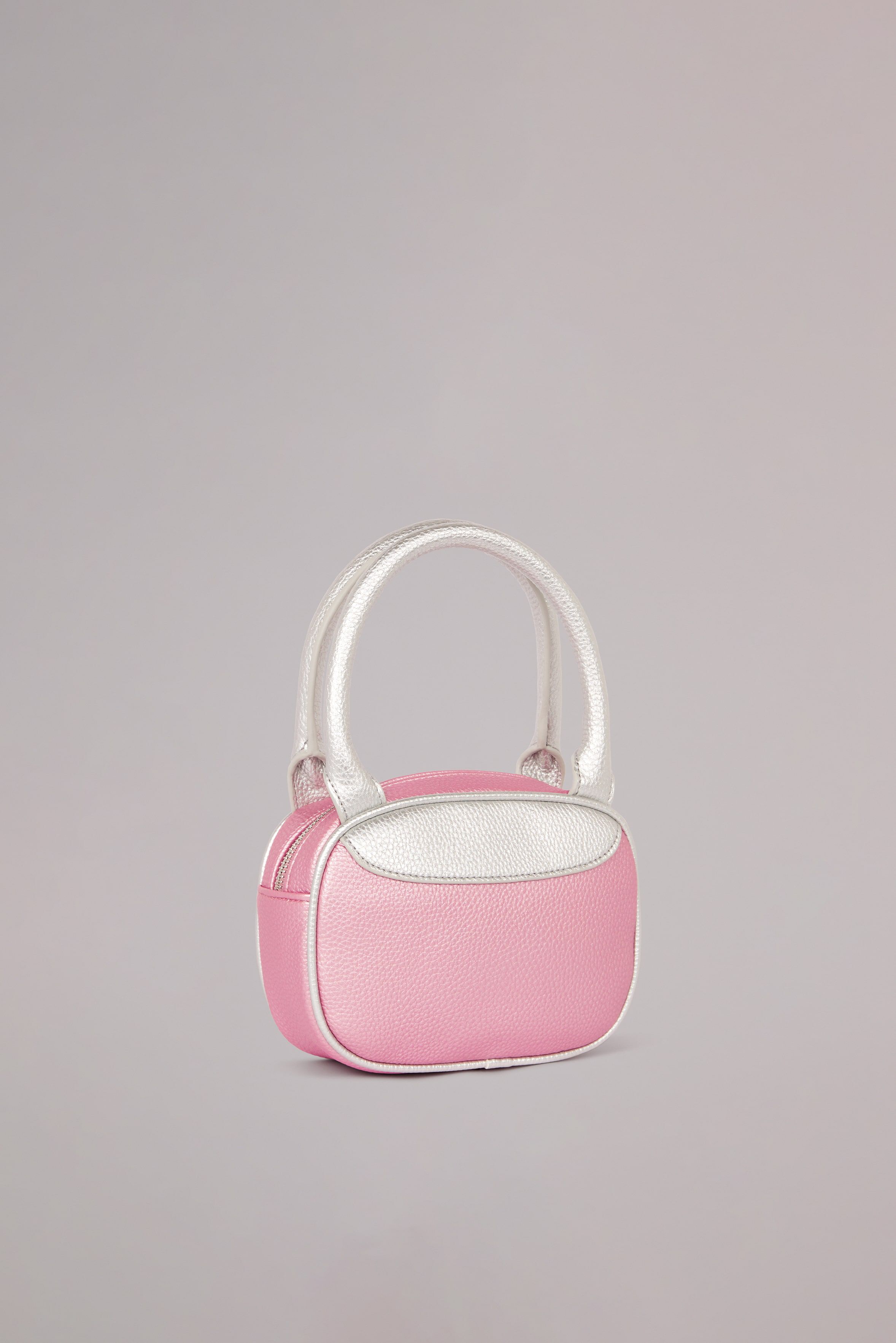 Logo Mini Bowling Bag Pink
