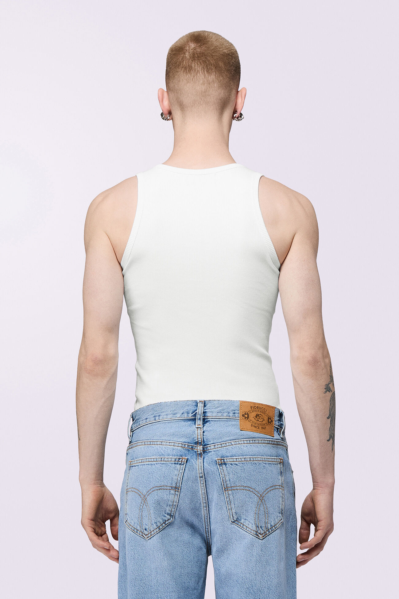 Angels Patch Tank Top White