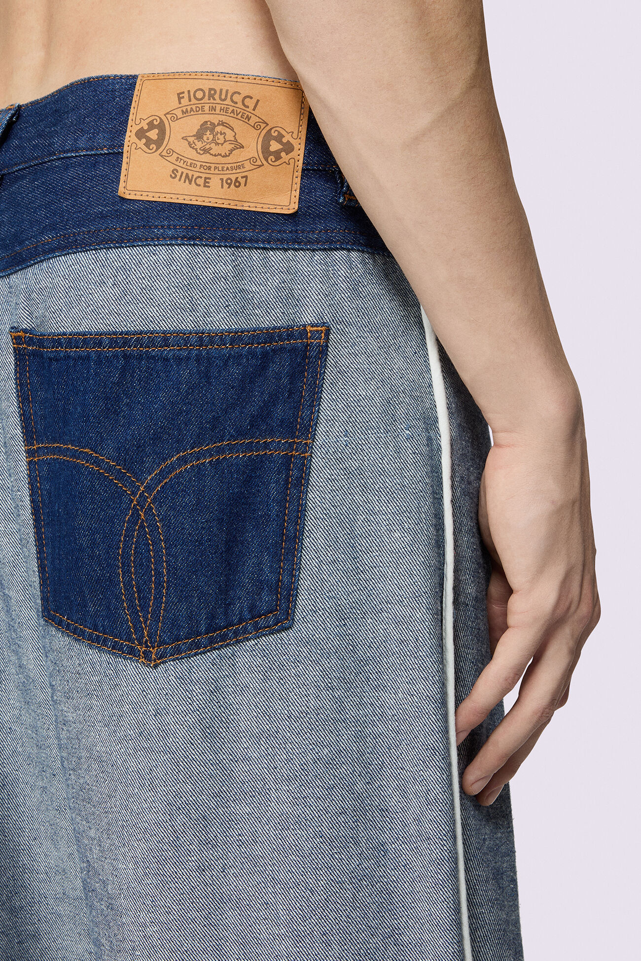 Inside Out Baggy Jeans Deep Blue