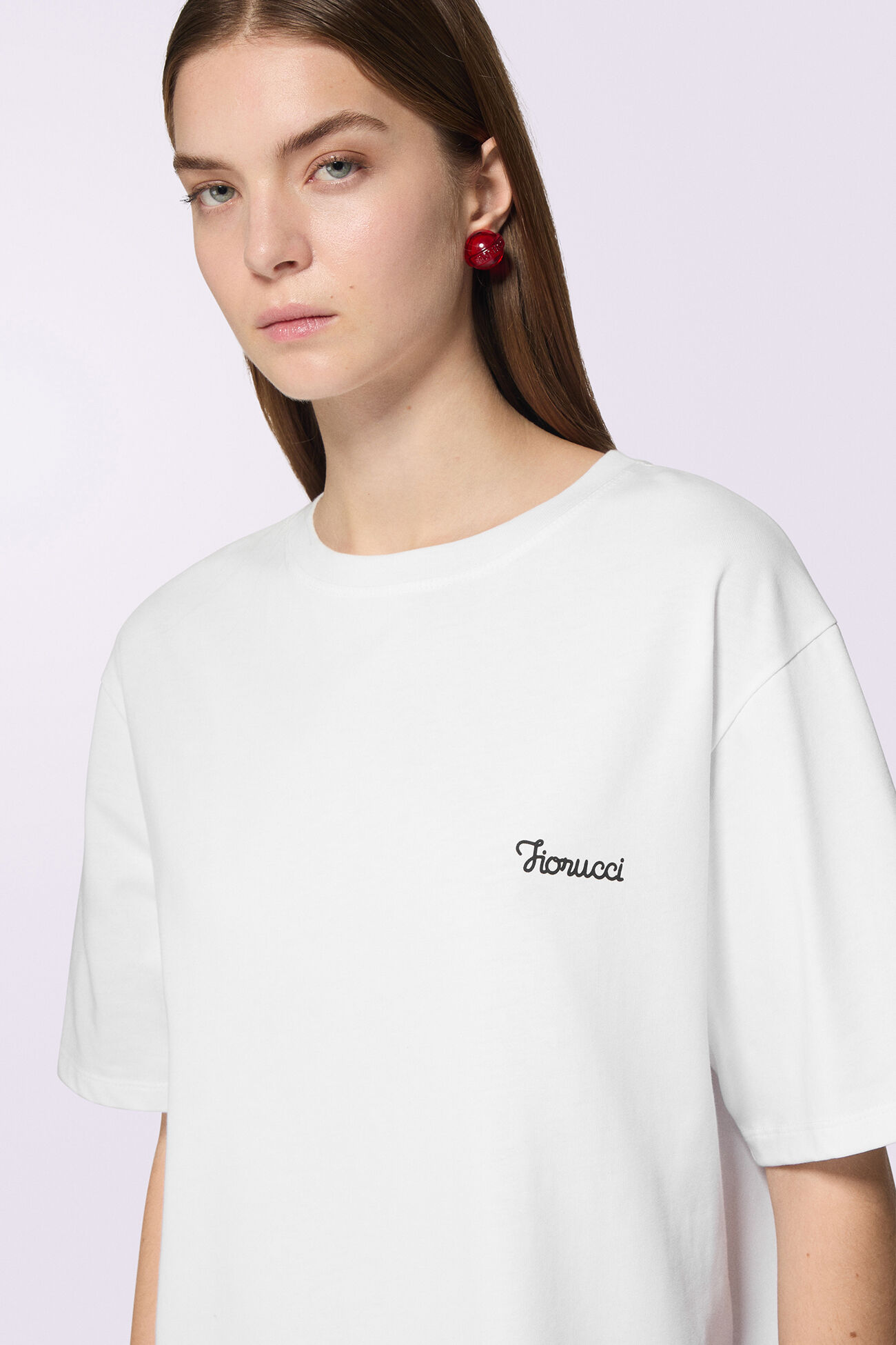 Unisex Cursive Logo T-Shirt White