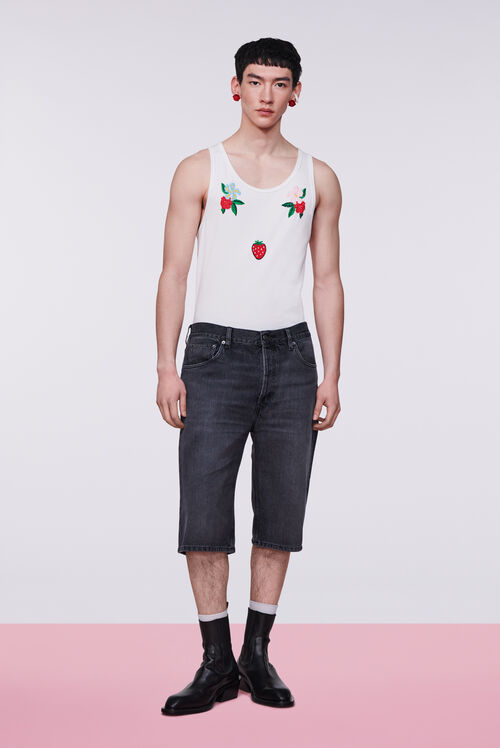 Denim Bermuda Shorts Black