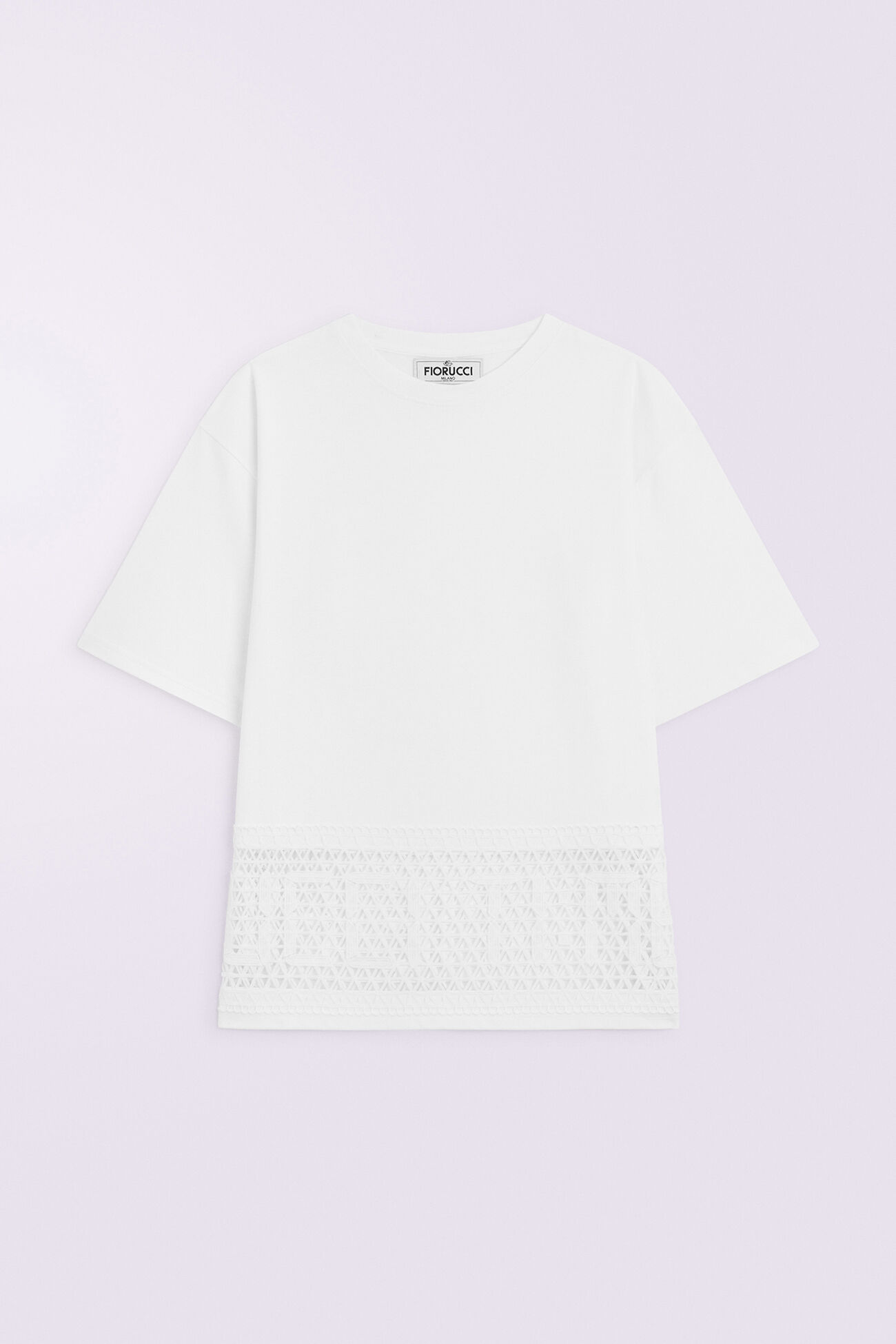 Time Lace T-Shirt White