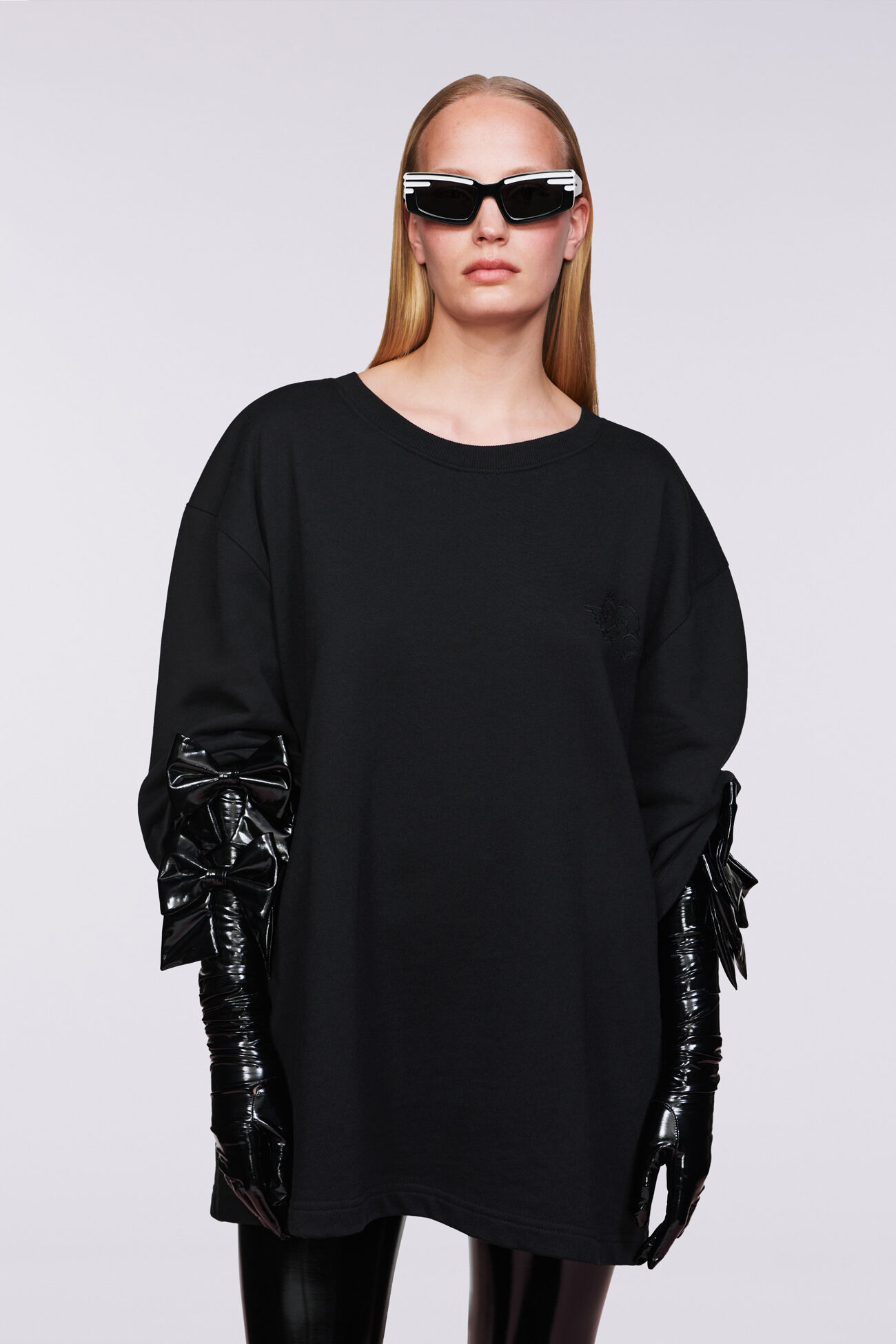 Unisex Angels Oversized Sweatshirt Black