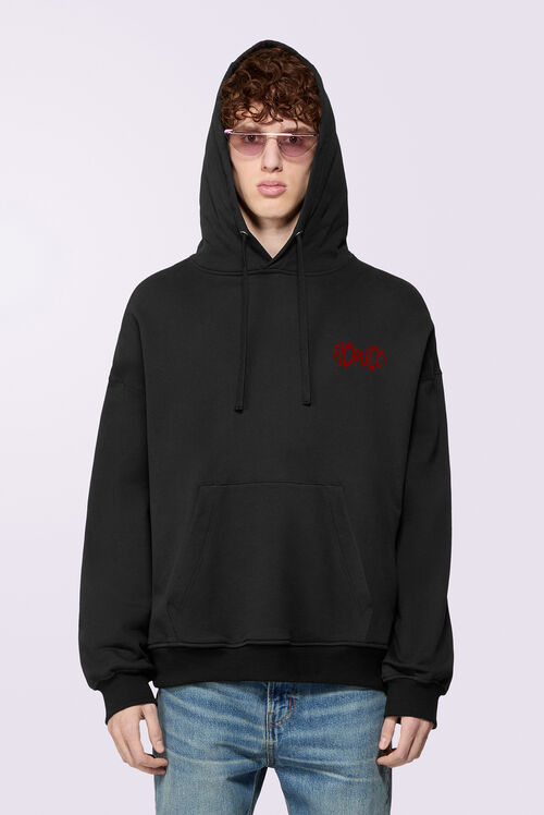 Cherry Mouth Hoodie Black